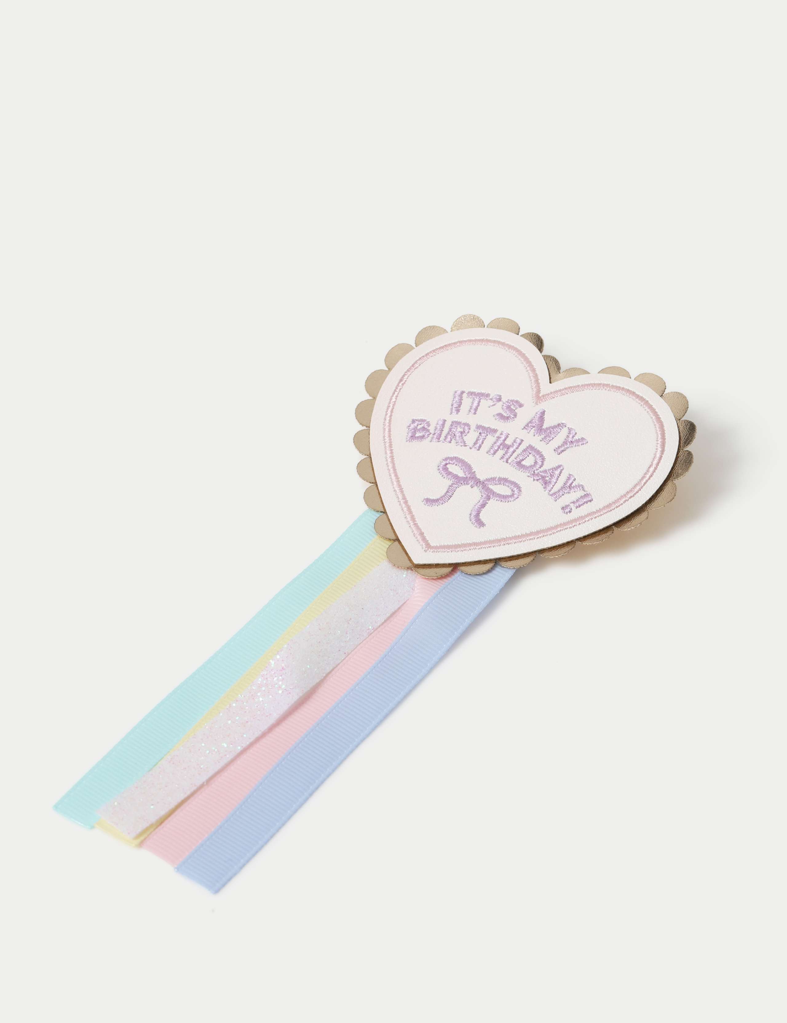 M and S Birthday Heart Badge 2 of 3