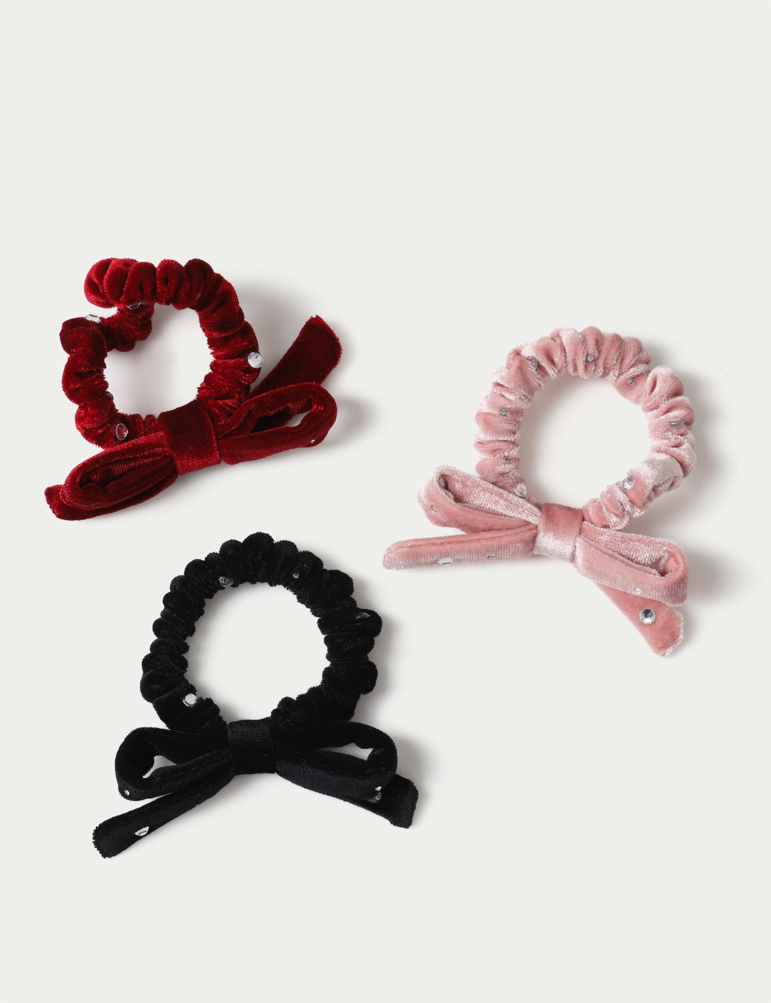 Mini Embellished Bow Scrunchies 2 of 2