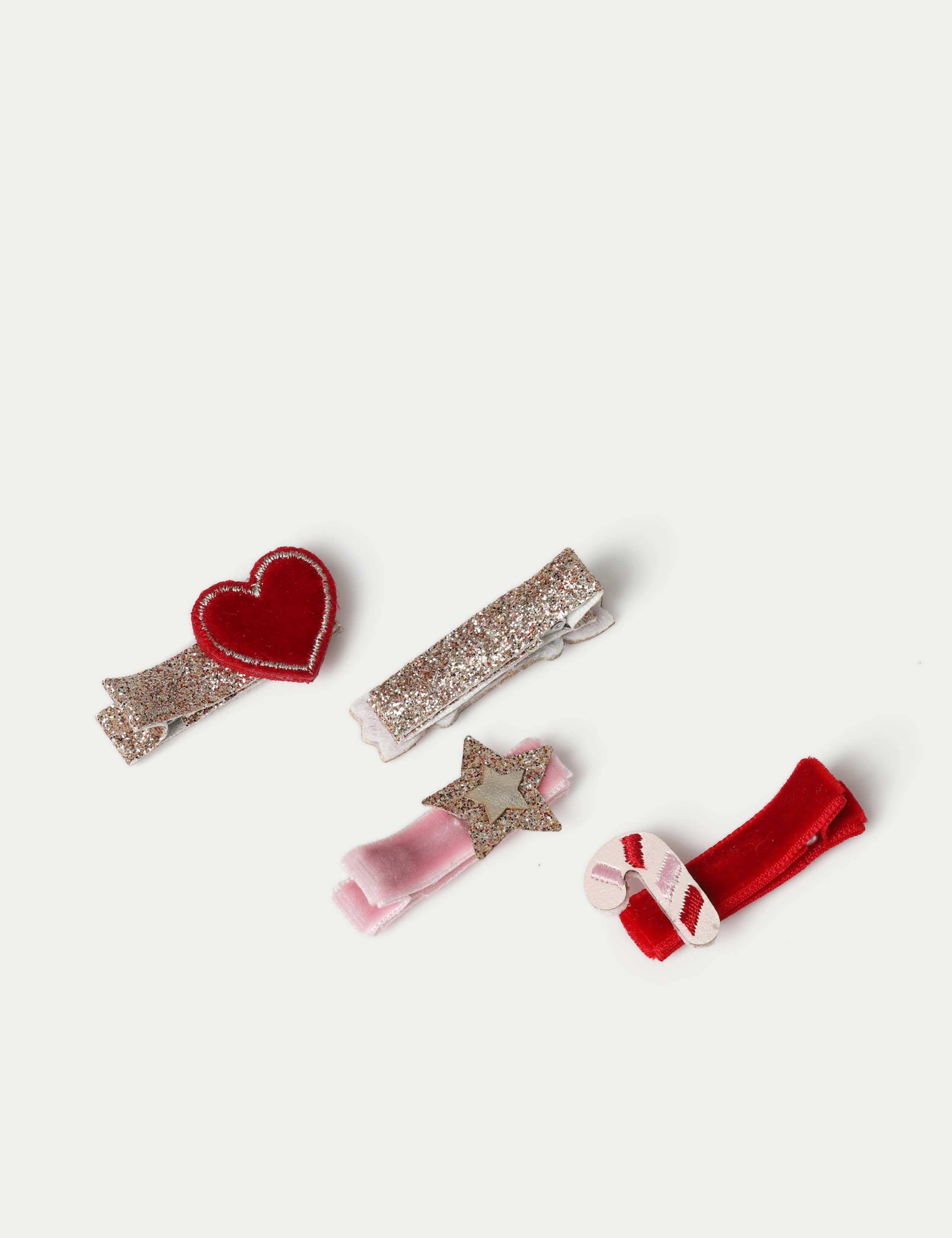 Kids' Christmas Motif 4 Pack Clips 2 of 2