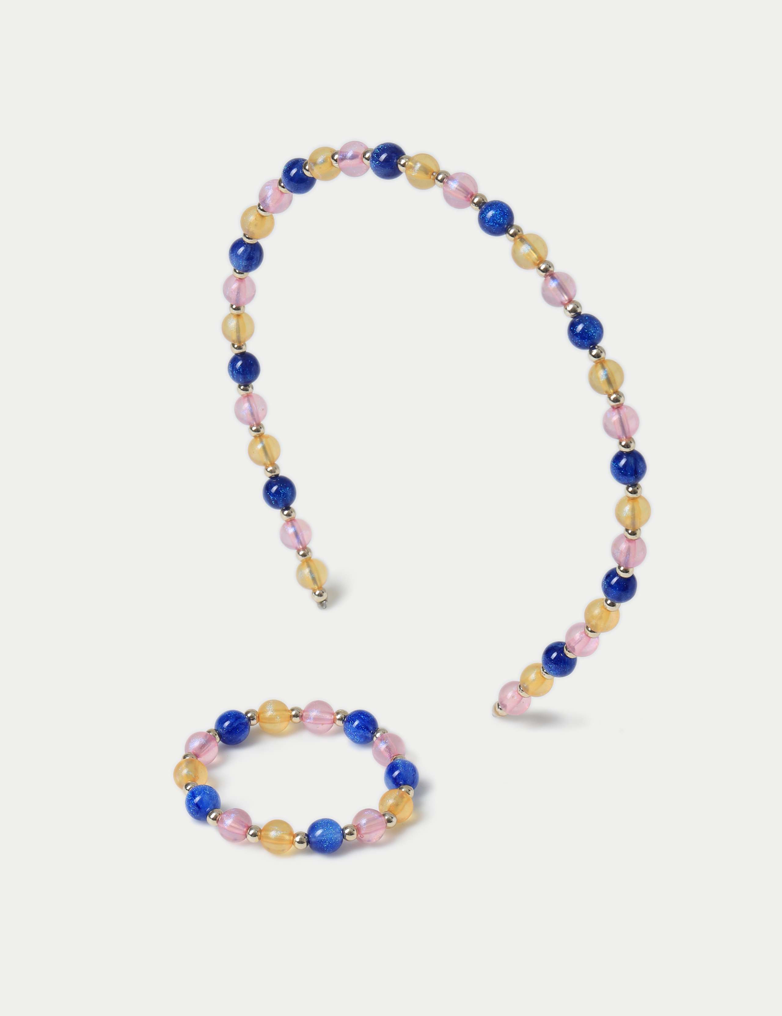 Beaded Headband and Wristwear Set 2 of 2