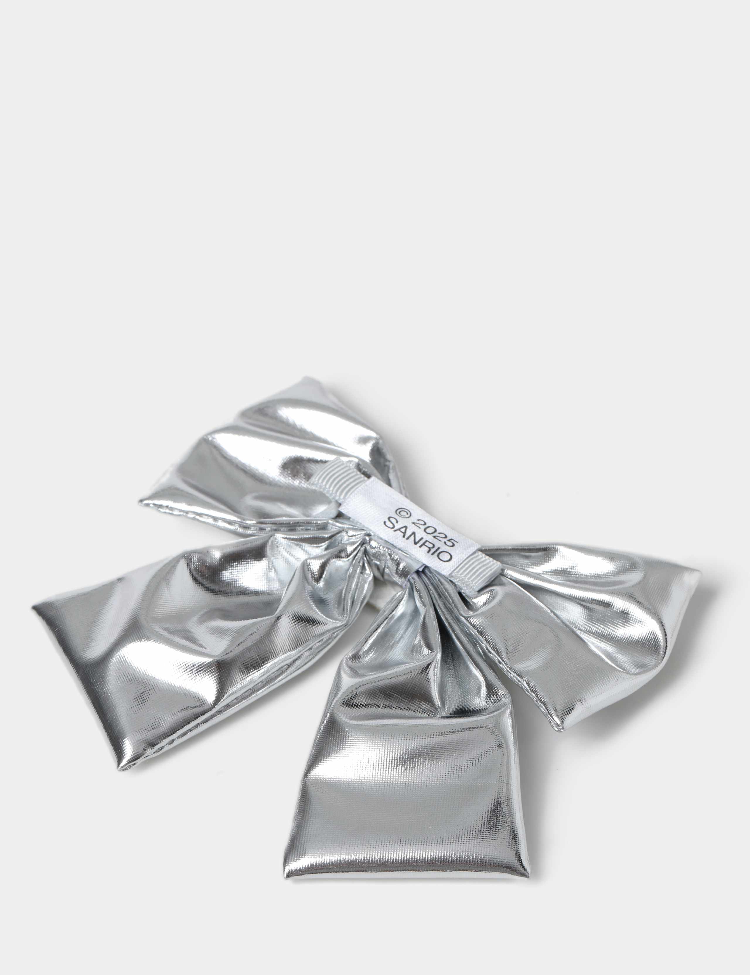 Hello Kitty Metallic Silver Hair Bow 3 of 3