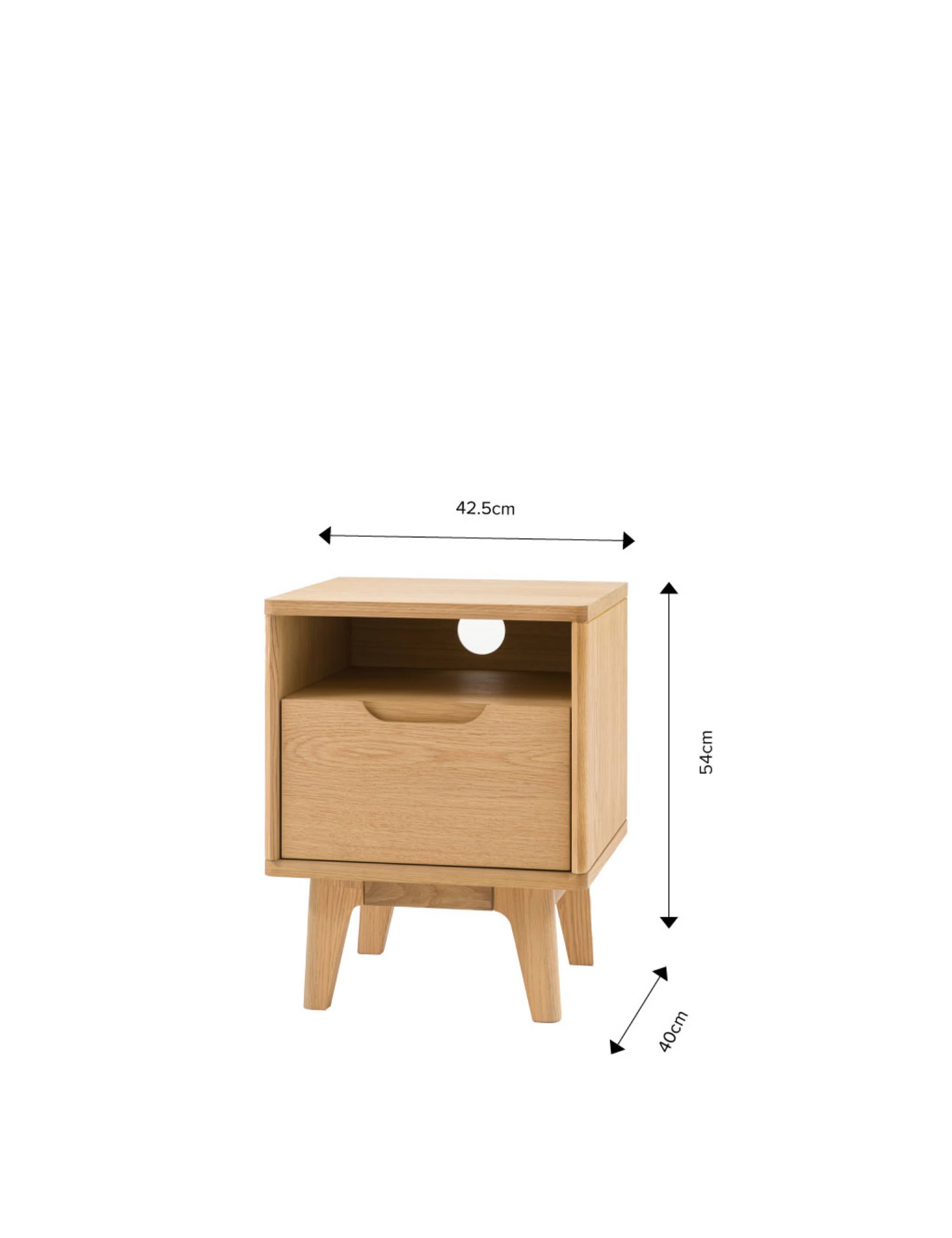 Nord 1 Drawer Bedside Table 5 of 5