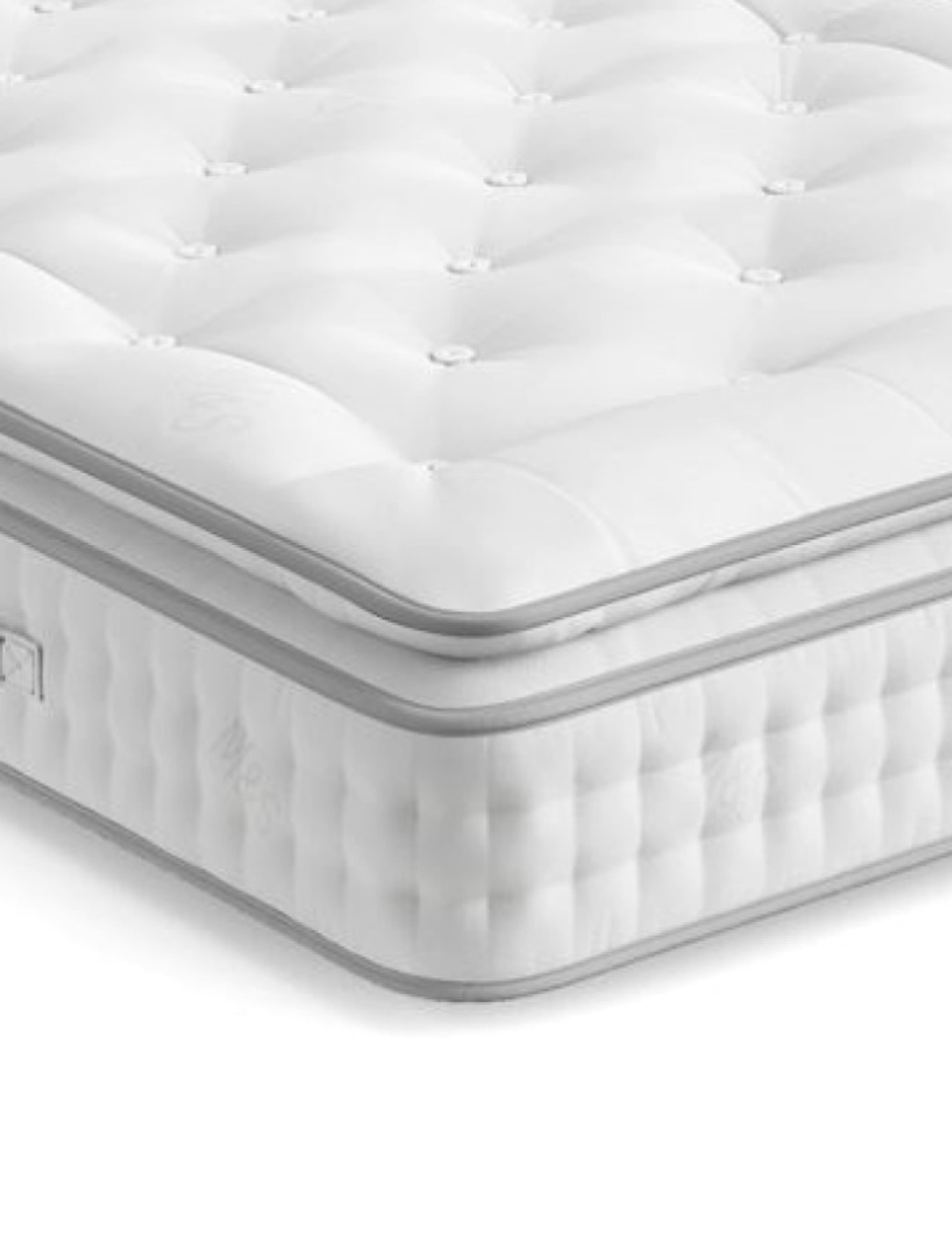 2500 Luxury British Wool Pocket Spring Medium Pillowtop Mattress 1 of 5