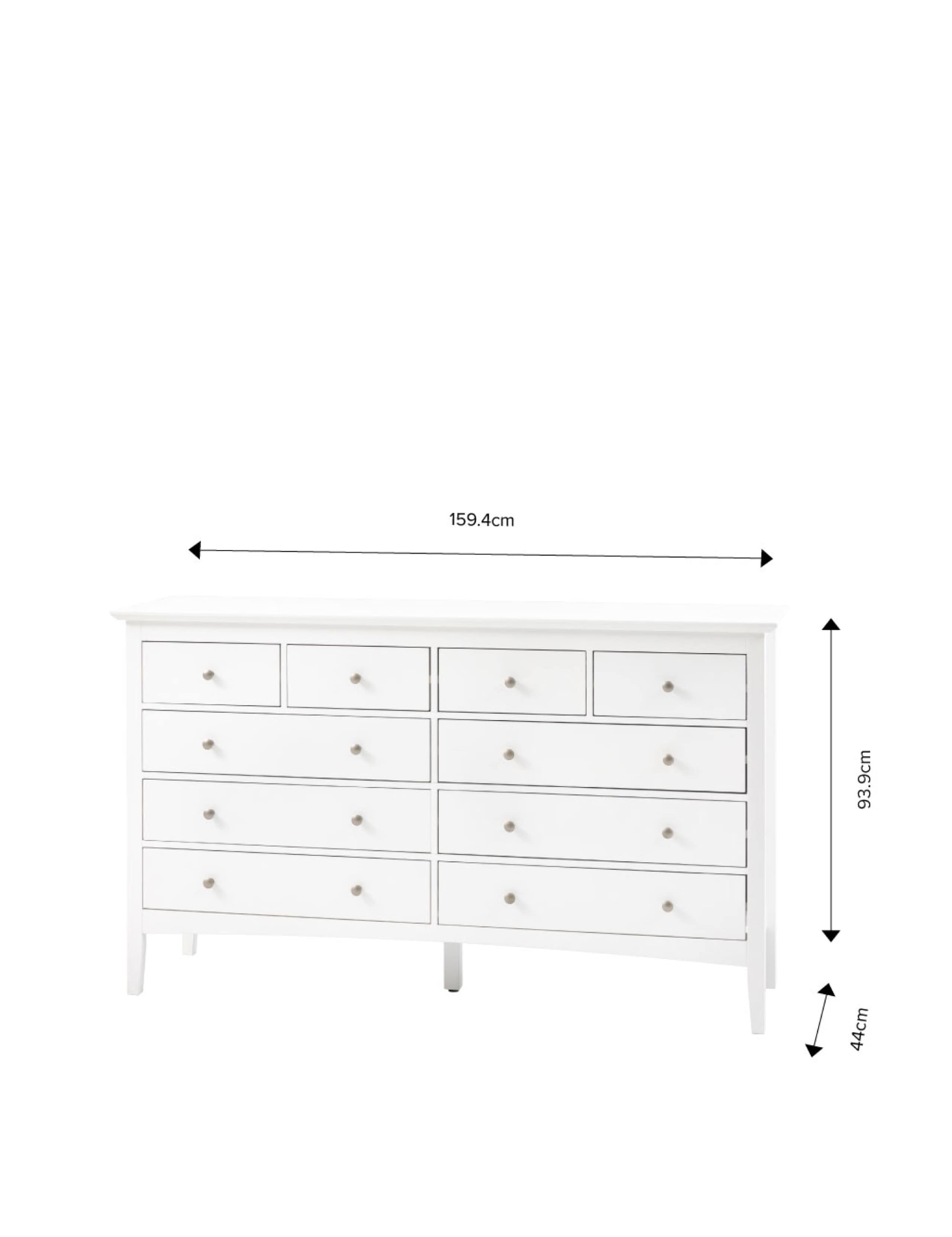Hastings White 10 Drawer Chest 5 of 5