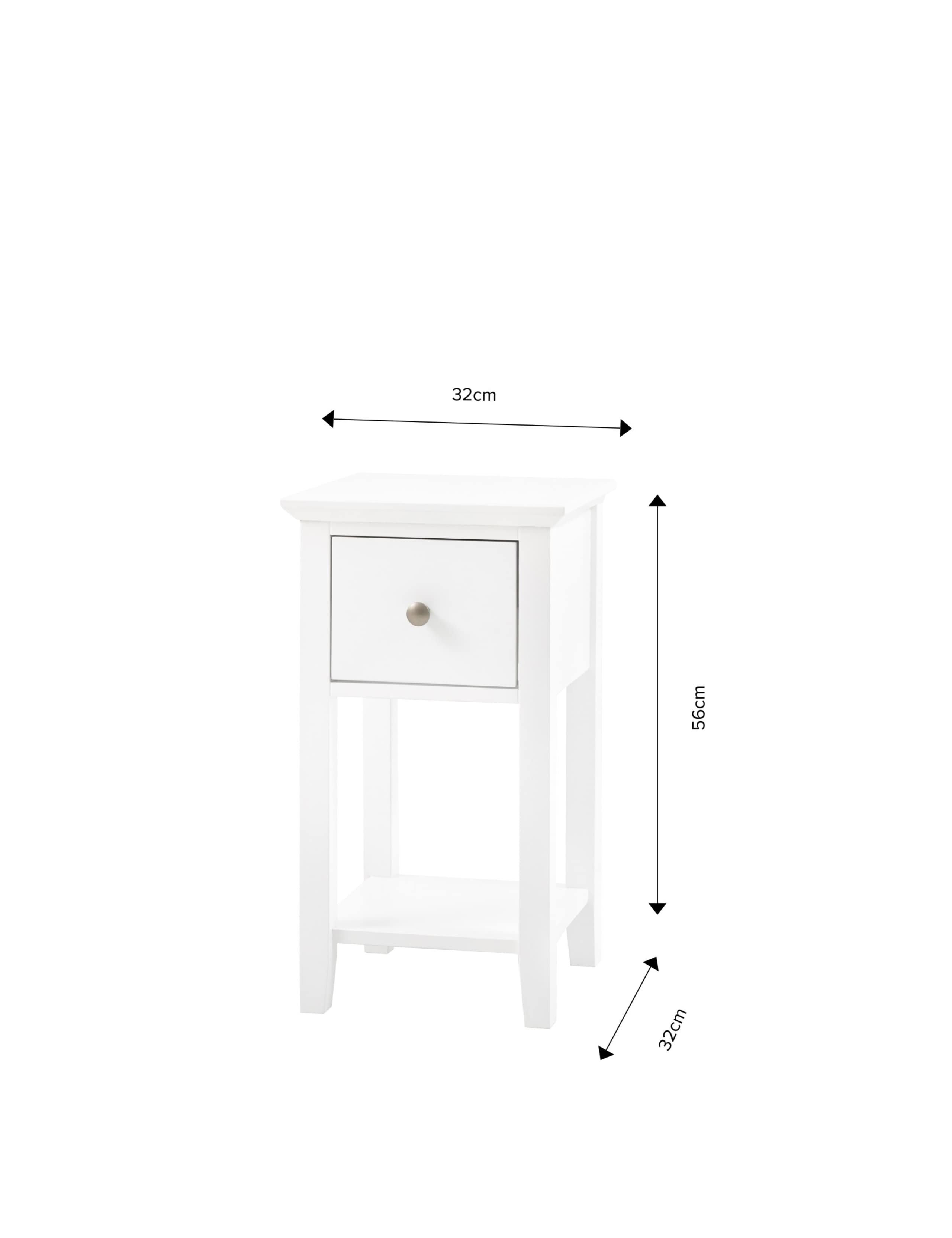 Set of 2 Hastings White Bedside Tables 5 of 5