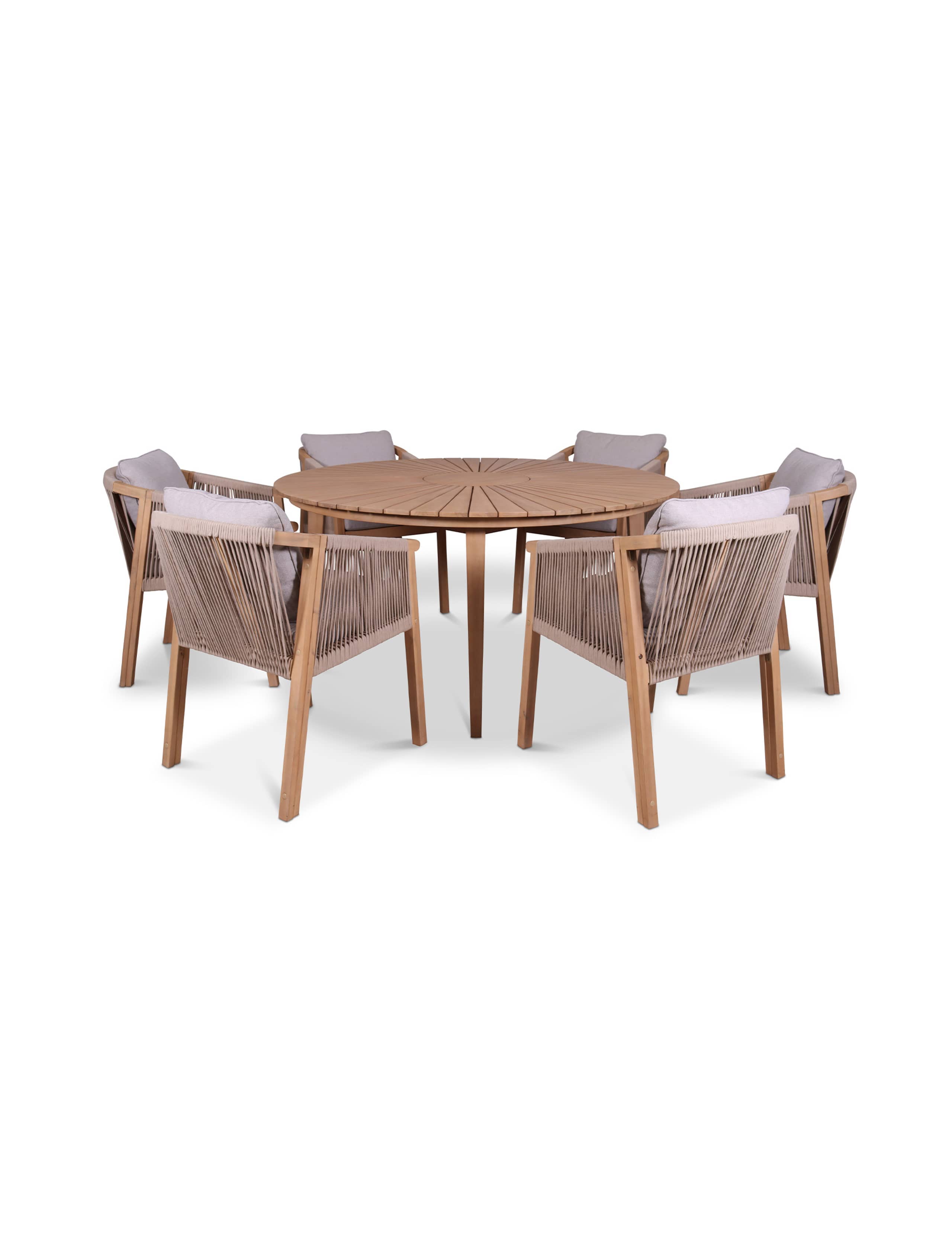 Roma 6 Seater Garden Table & Chairs 5 of 6