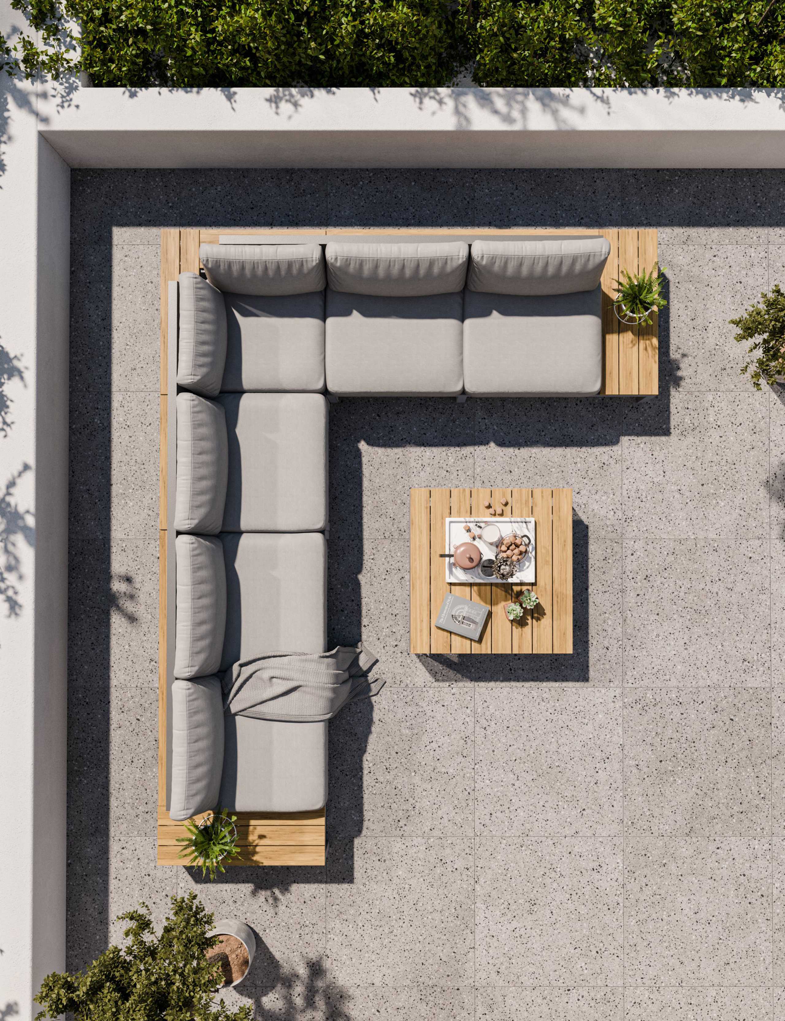 Aspen 6 Seater Garden Corner Lounge Set 7 of 16