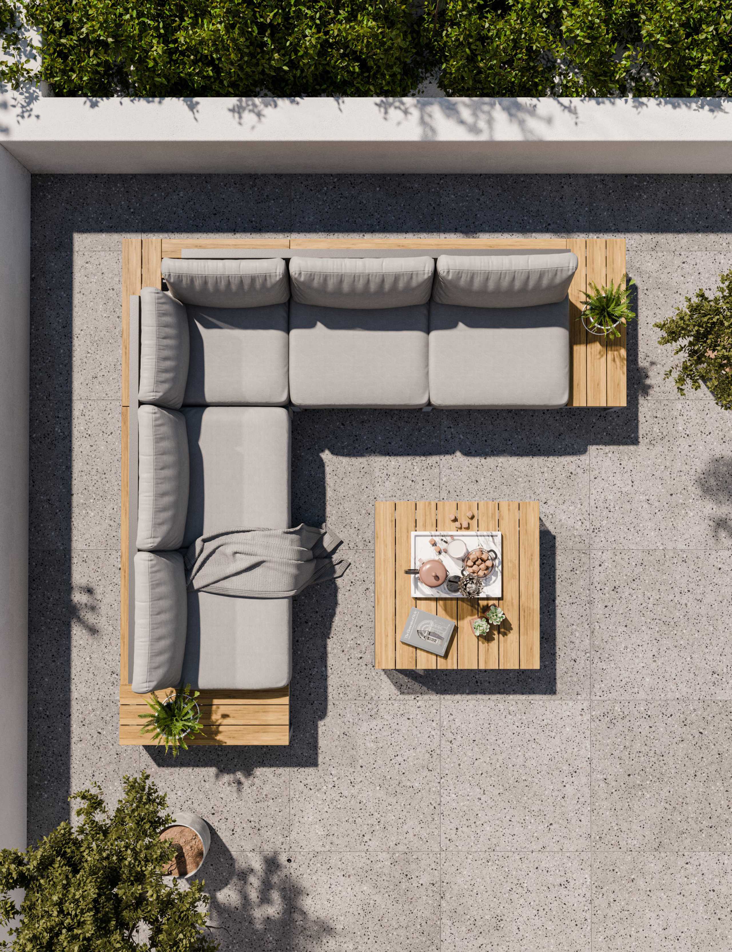 Aspen 5 Seater Garden Corner Lounge Set 6 of 16