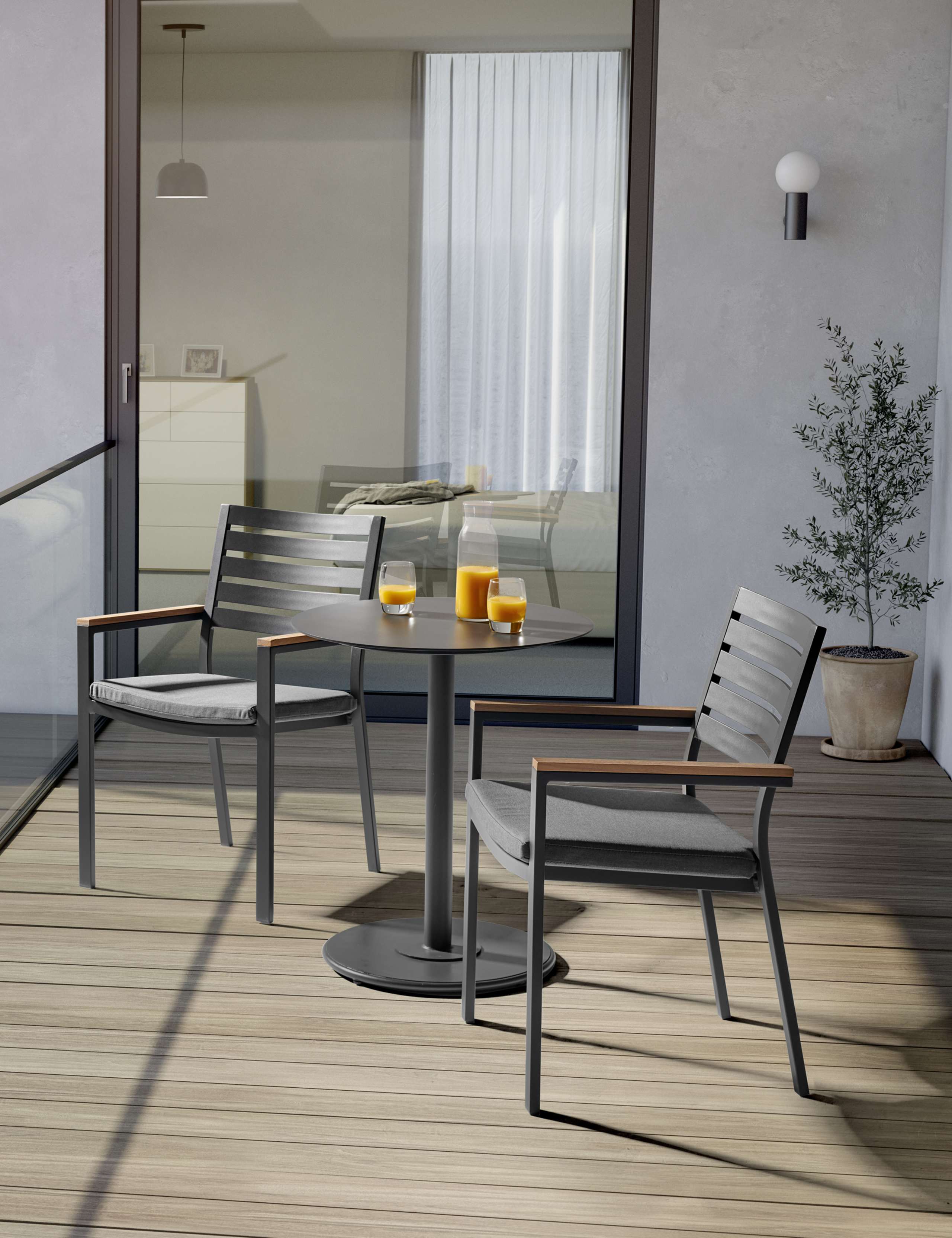 Elba Bistro Table and 2 Chairs 1 of 2
