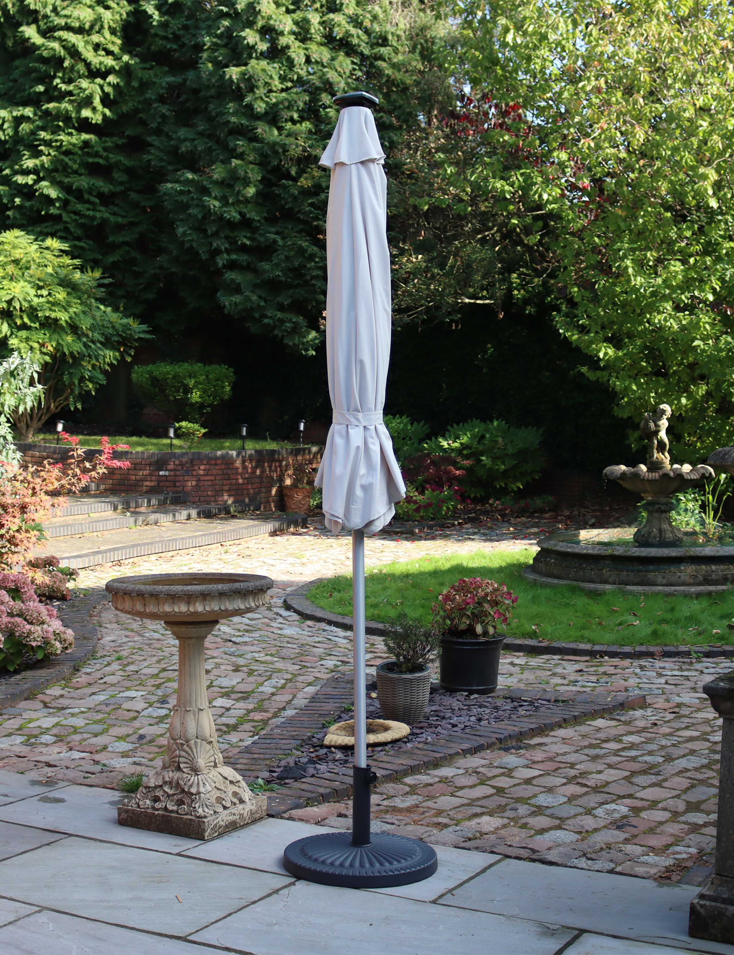 Crank and Tilt LED Strip Parasol 5 of 8