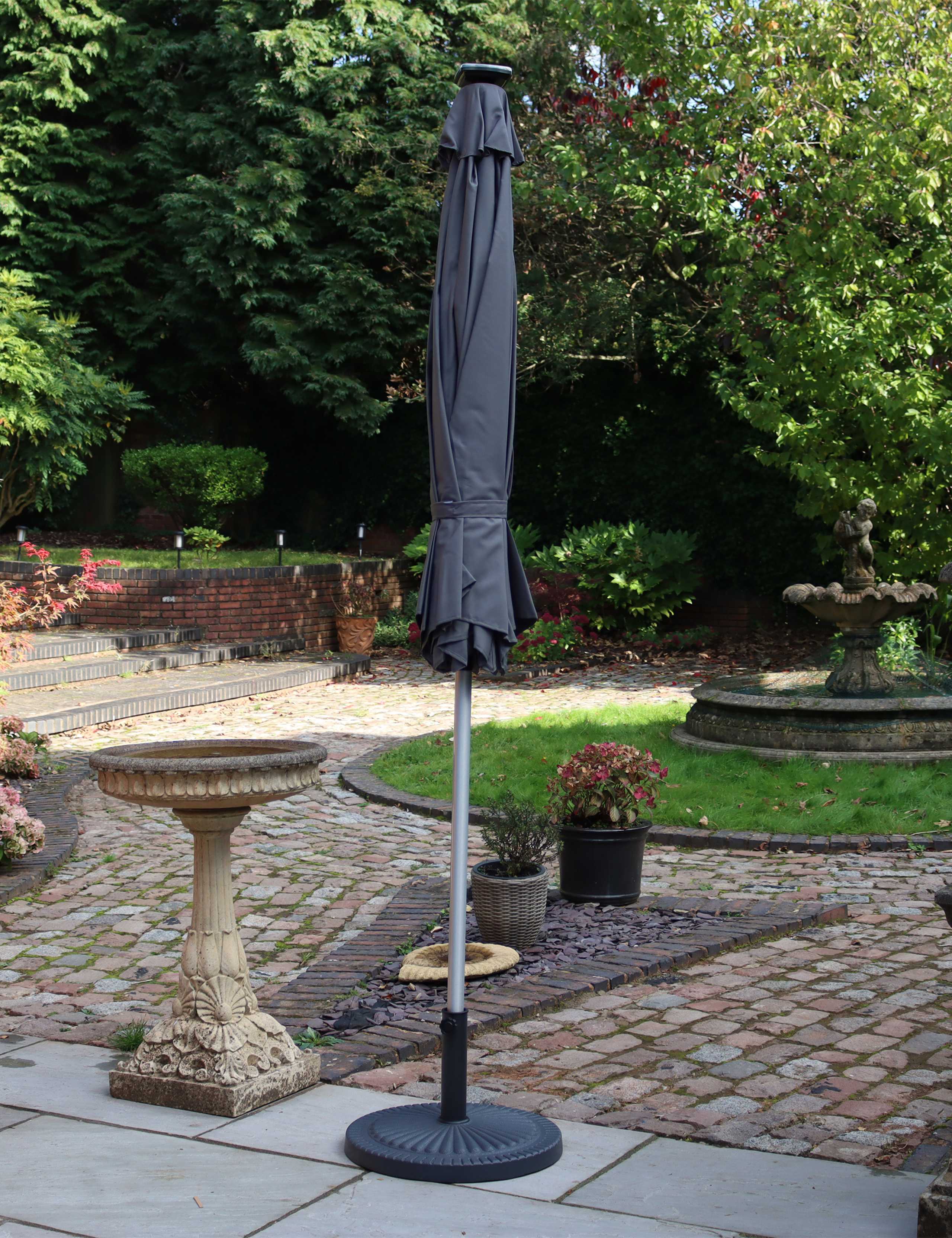 Crank and Tilt LED Strip Parasol 6 of 8