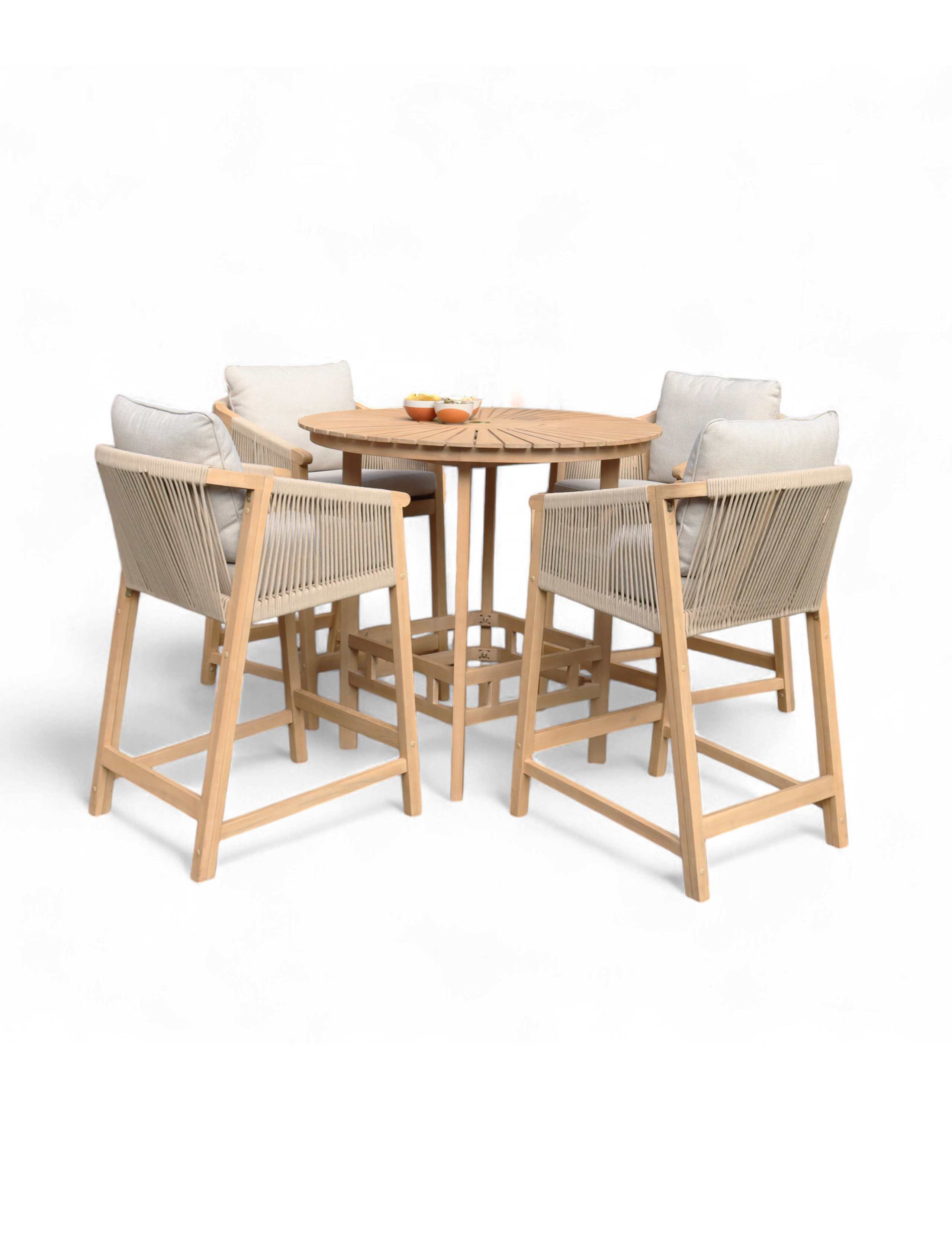 Roma 4 Seater Deluxe Garden Bar Set 4 of 6