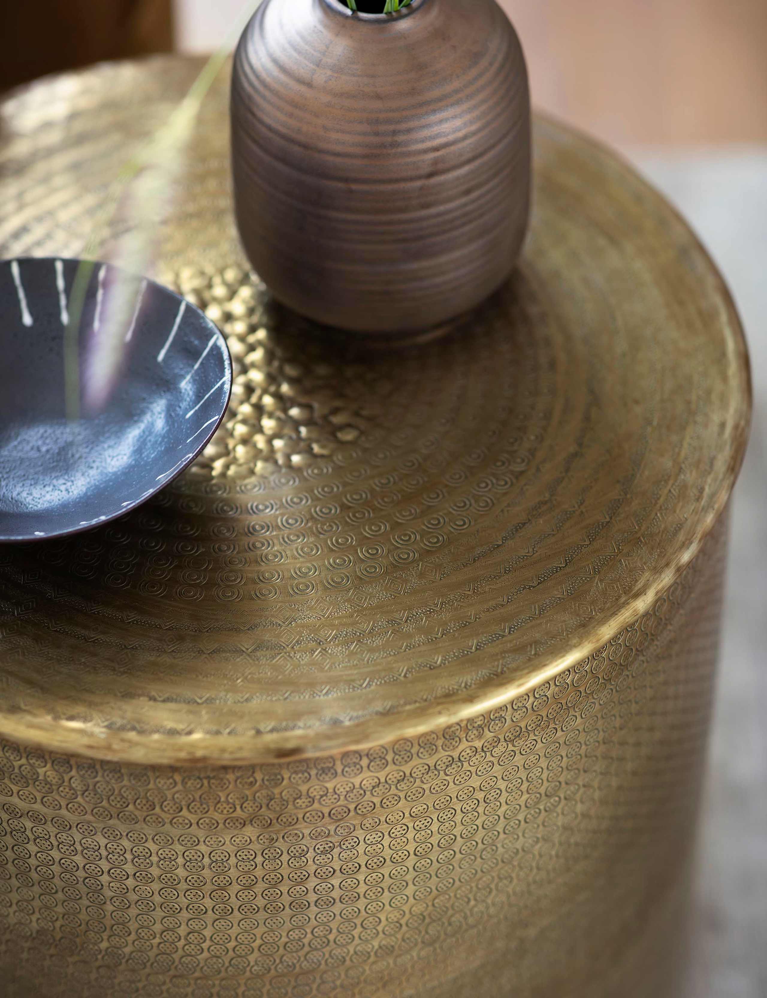 Ashta Metal Round Side Table 3 of 3