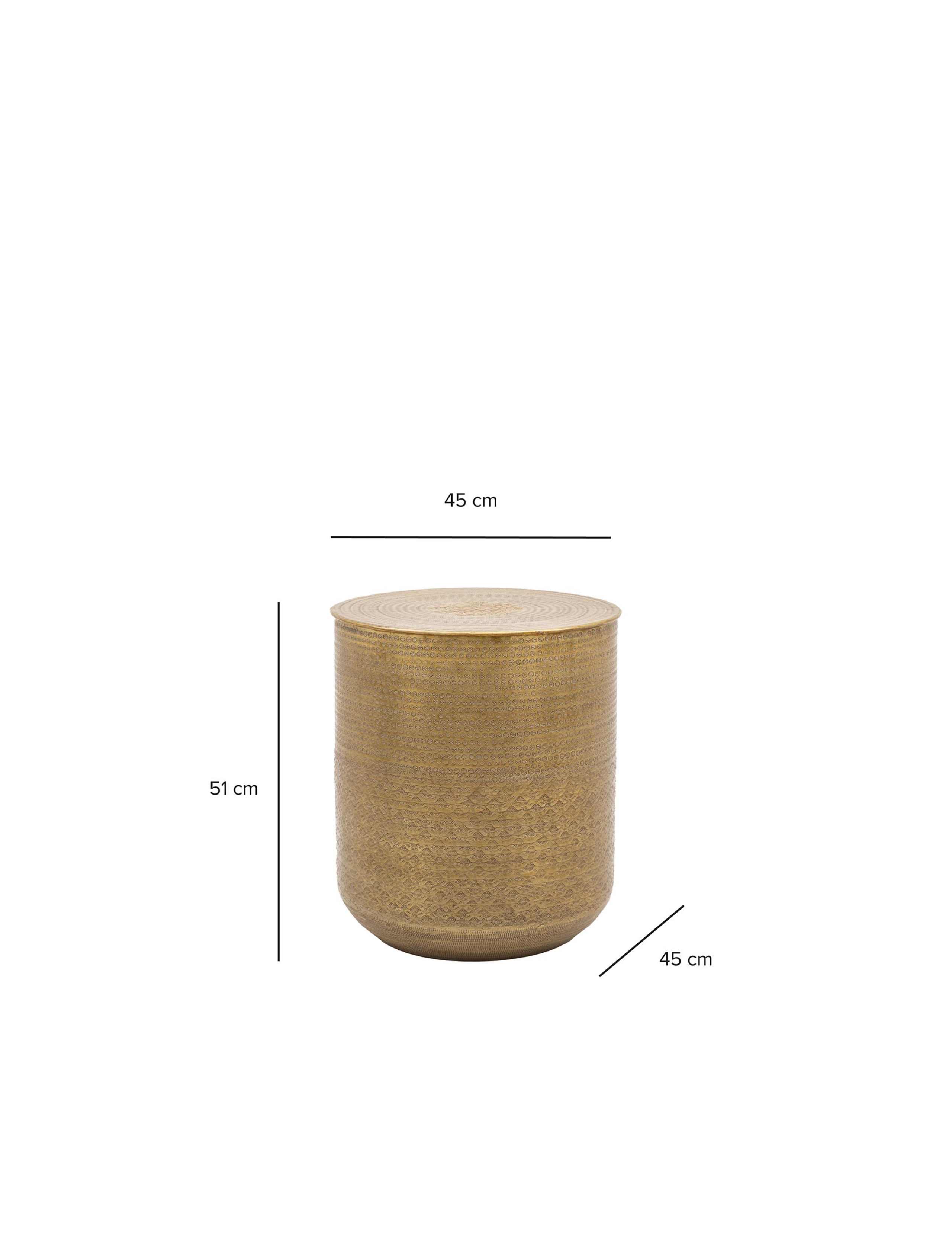 Ashta Metal Round Side Table 4 of 4