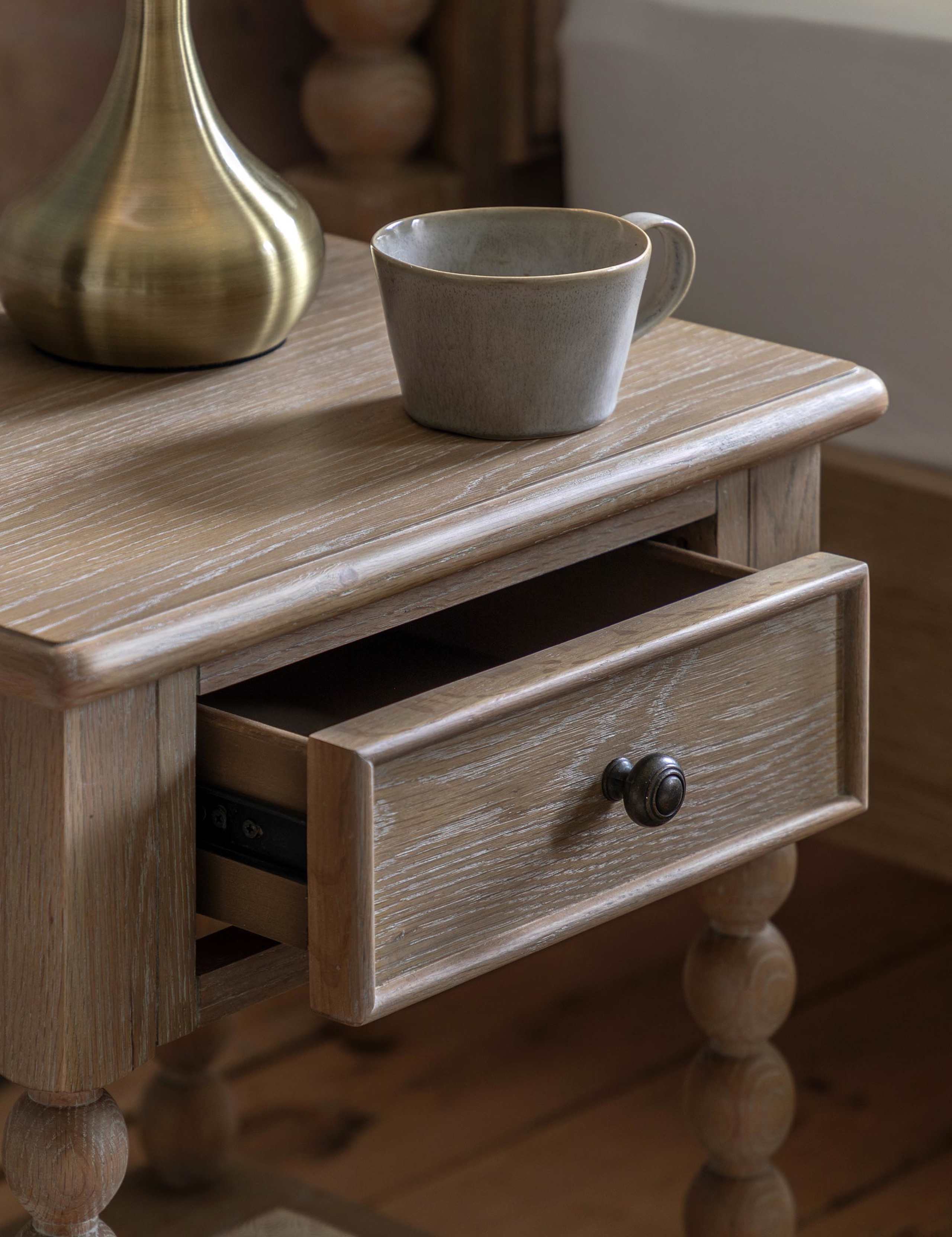 Artisan 1 Drawer Bedside Table 5 of 6