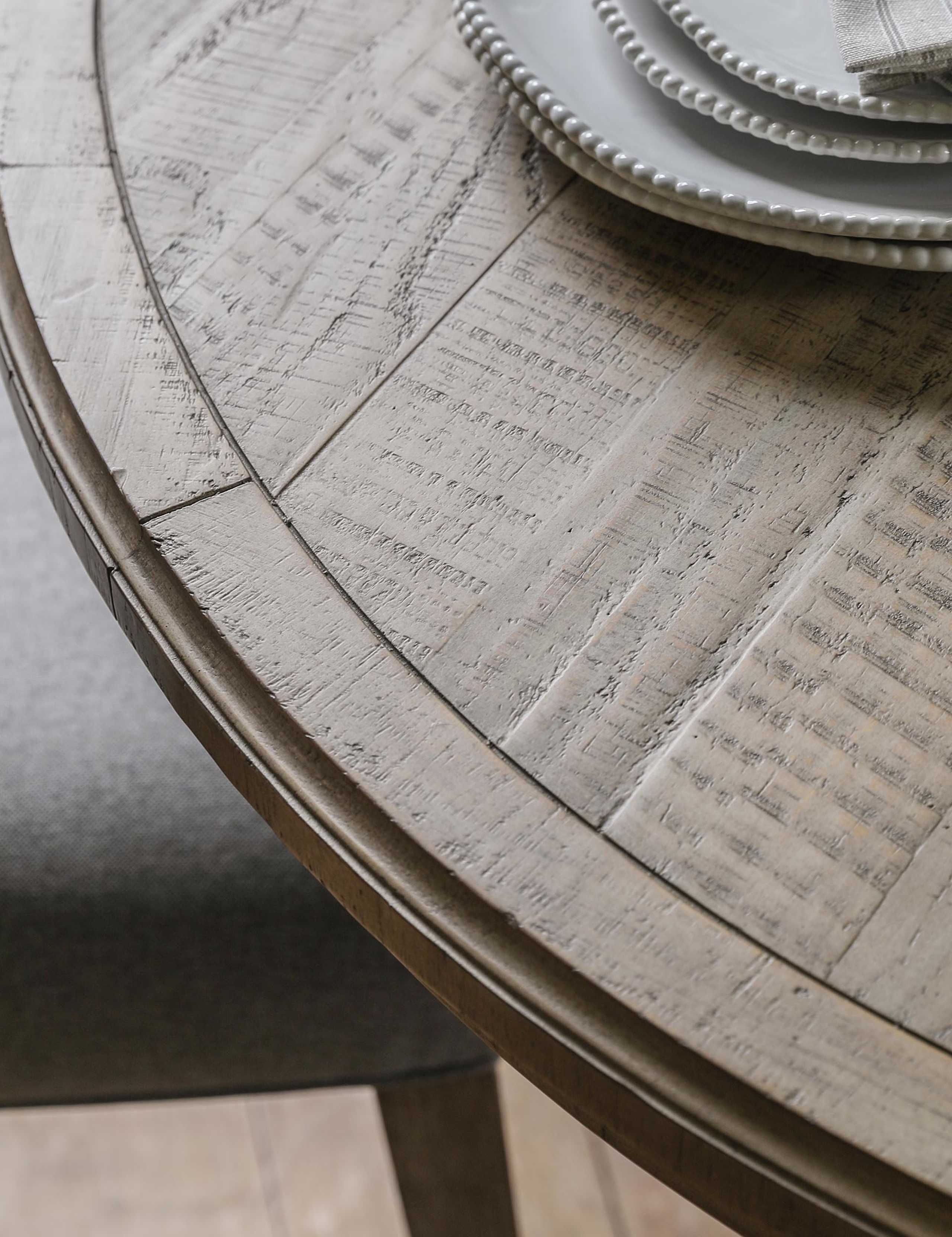 Vancouver Round Extending Dining Table 6 of 6