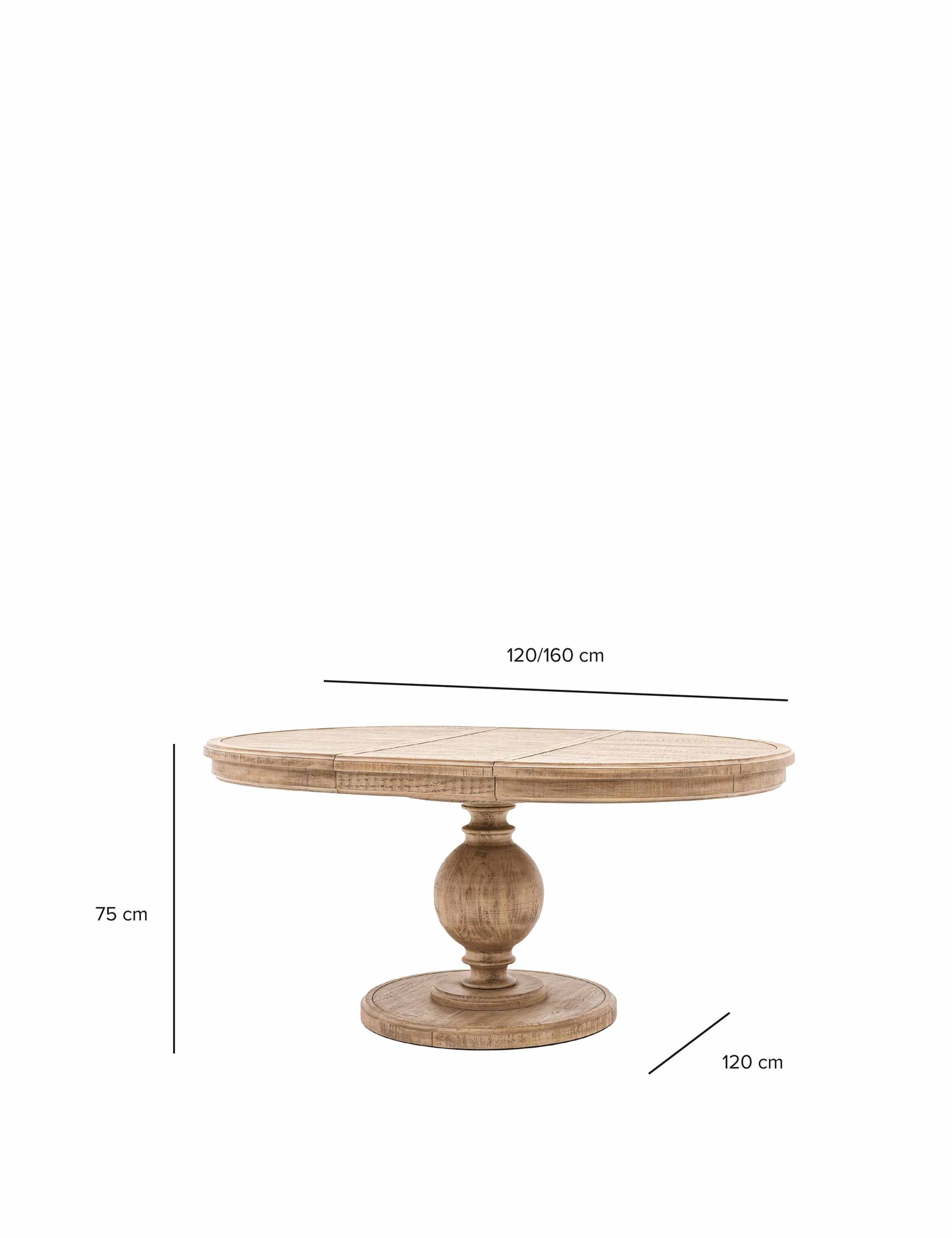 Vancouver Round Extending Dining Table 7 of 7