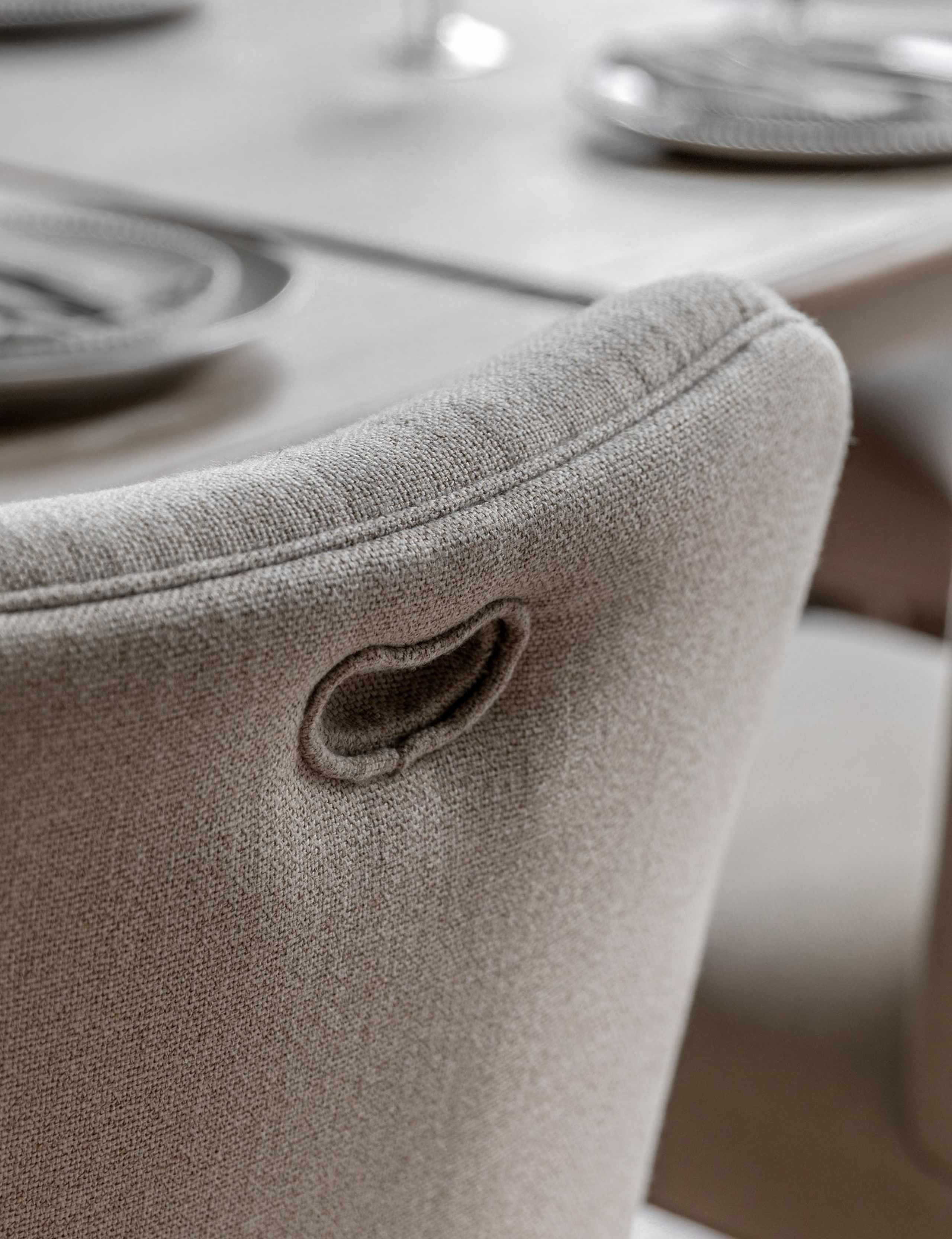 Set of 2 Artisan Fabric Dining Chairs 4 of 5