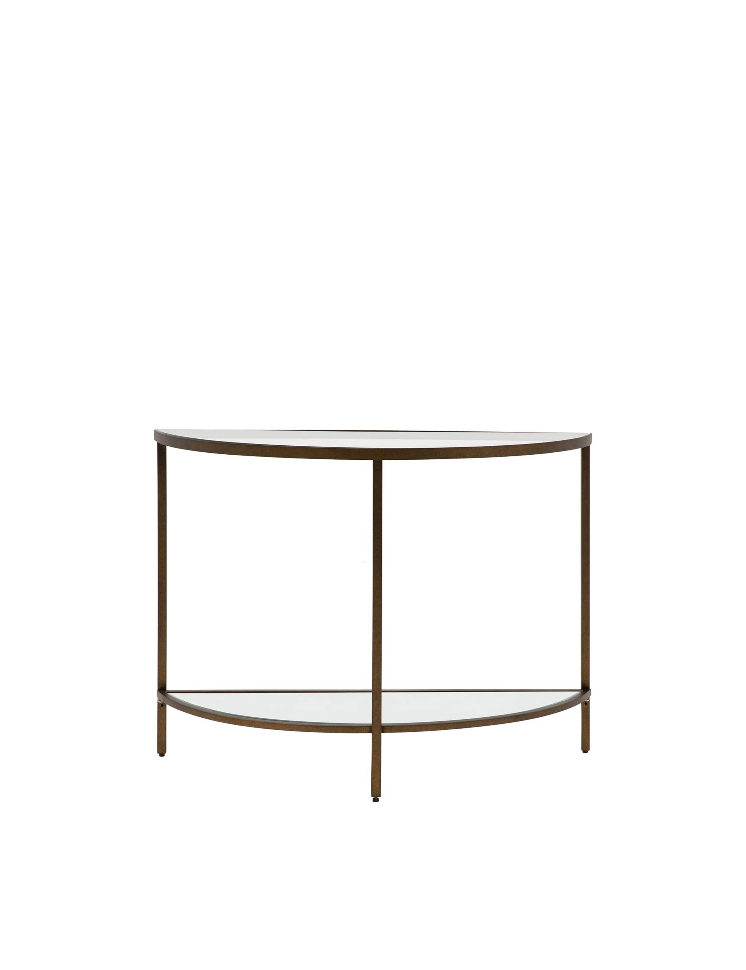 Hudson Metal & Glass Console Table 2 of 3