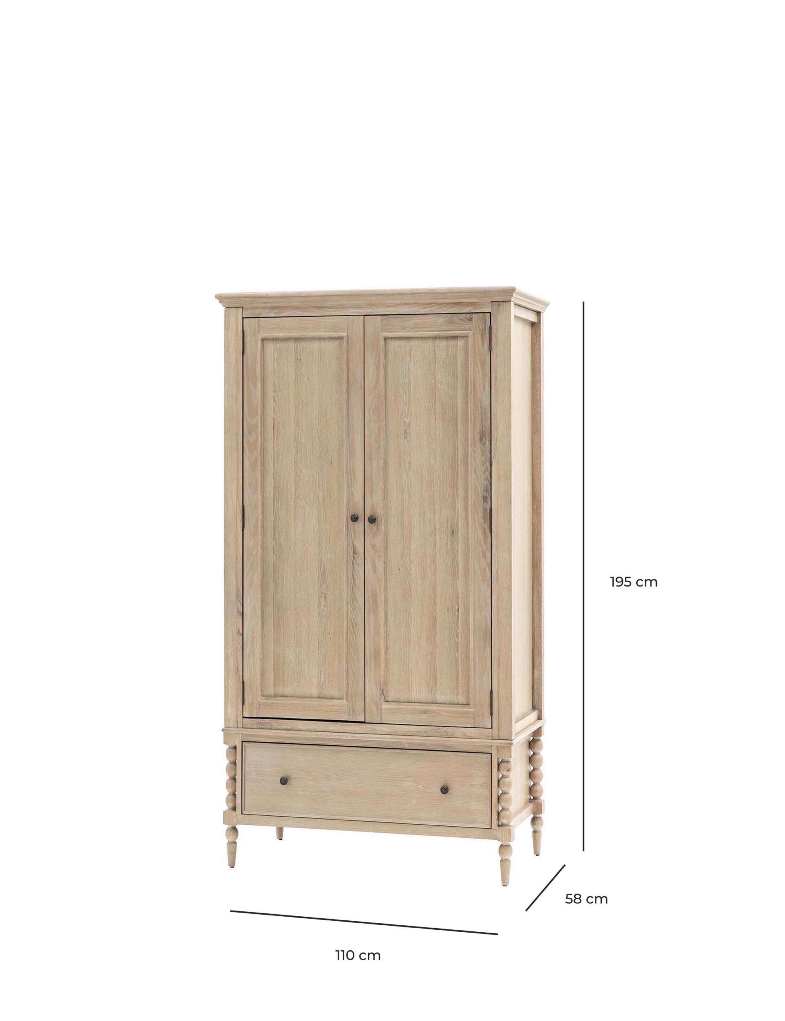 Artisan 1 Drawer Double Wardrobe 7 of 7
