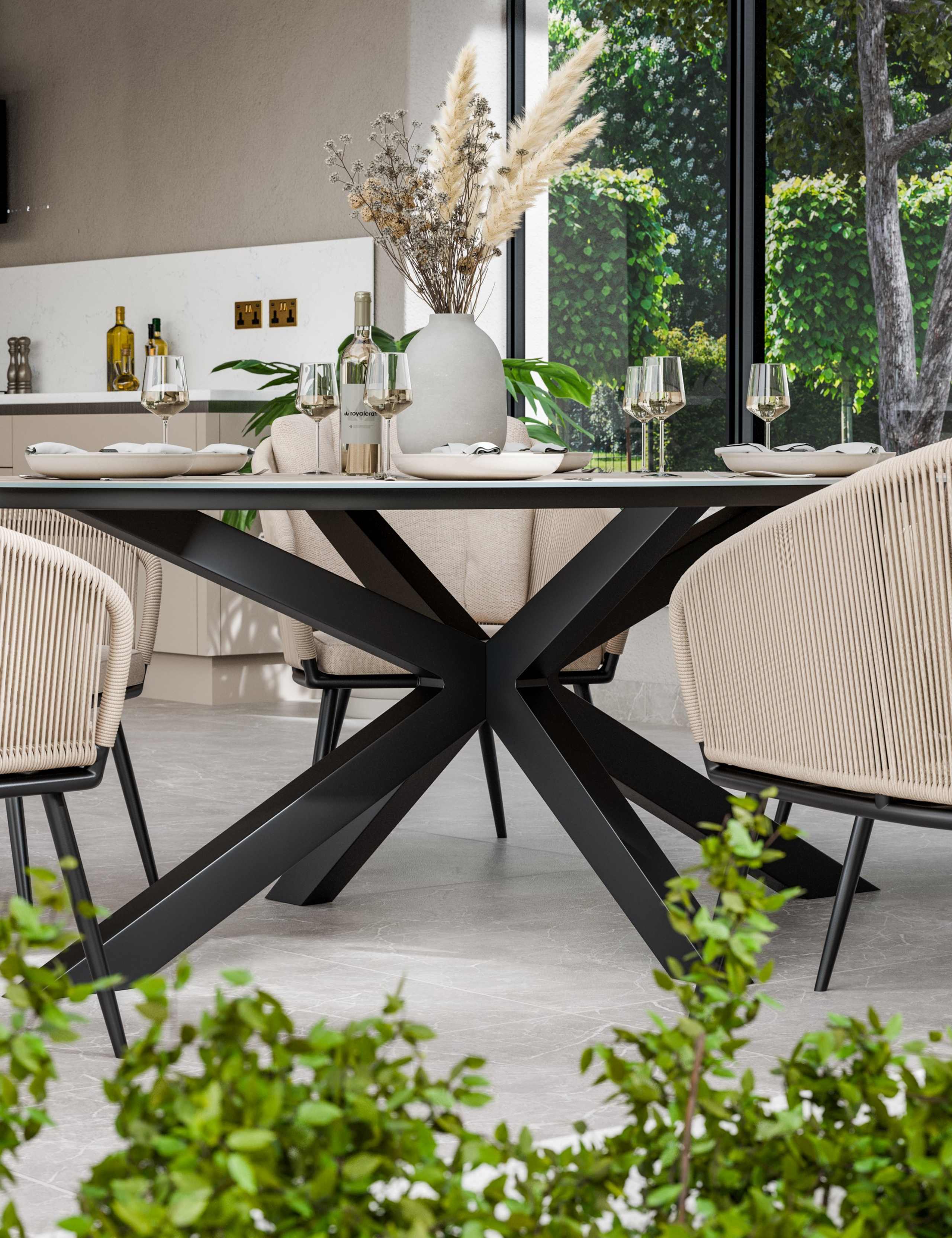 Bali 6 Seater Dining Set 2 of 7