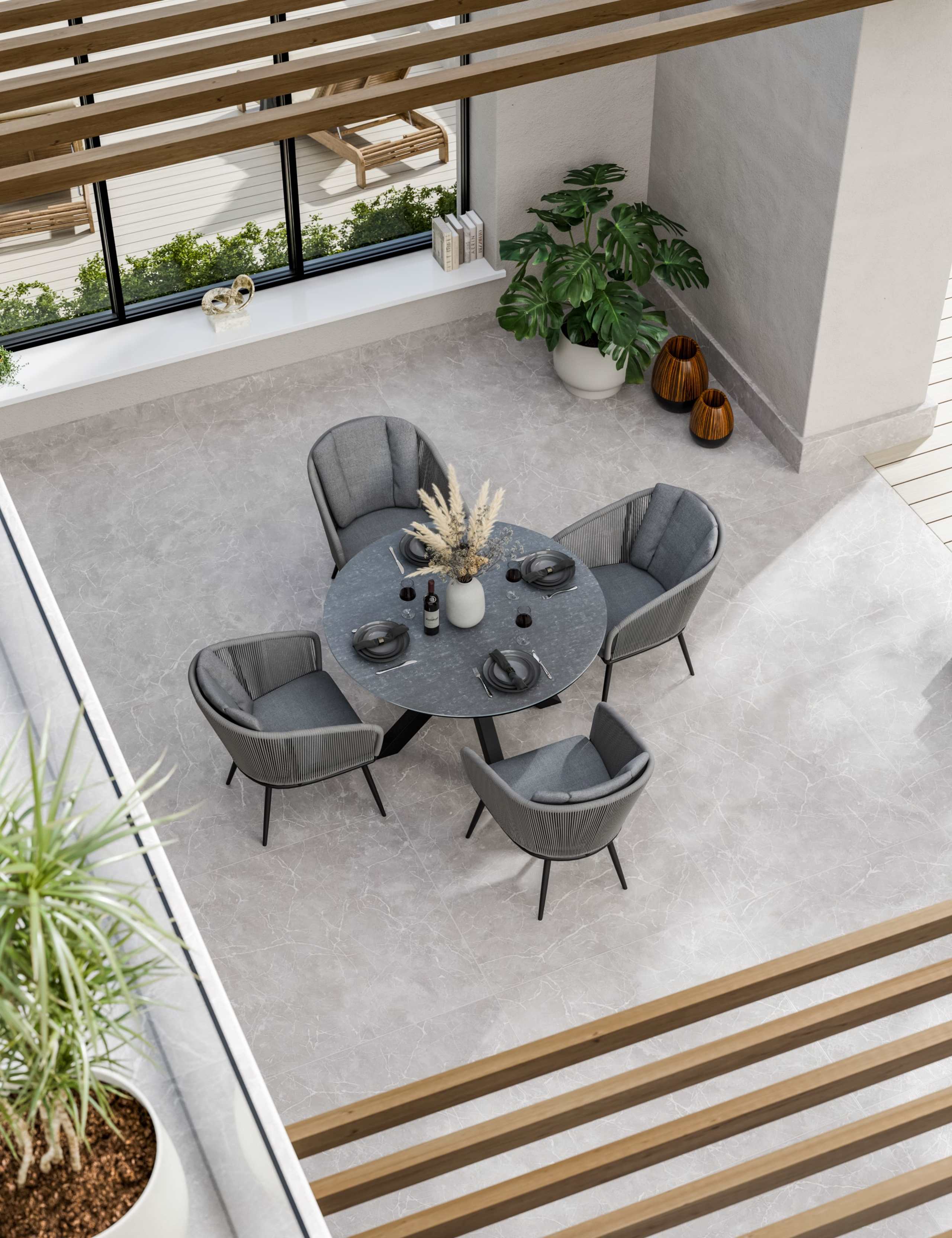 Aspen 4 Seater Garden Table and Chairs 1 of 7