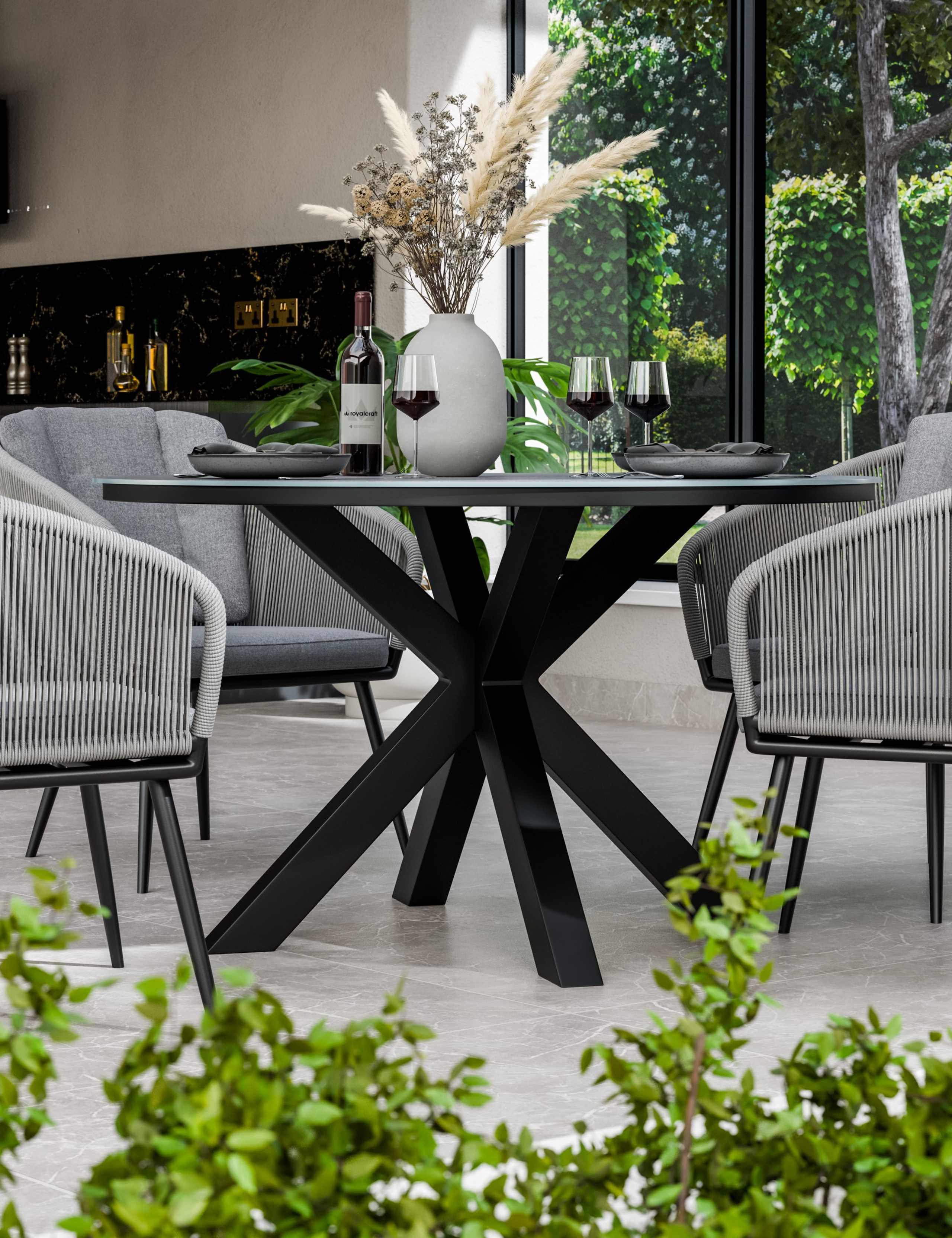 Aspen 4 Seater Garden Table and Chairs 2 of 7