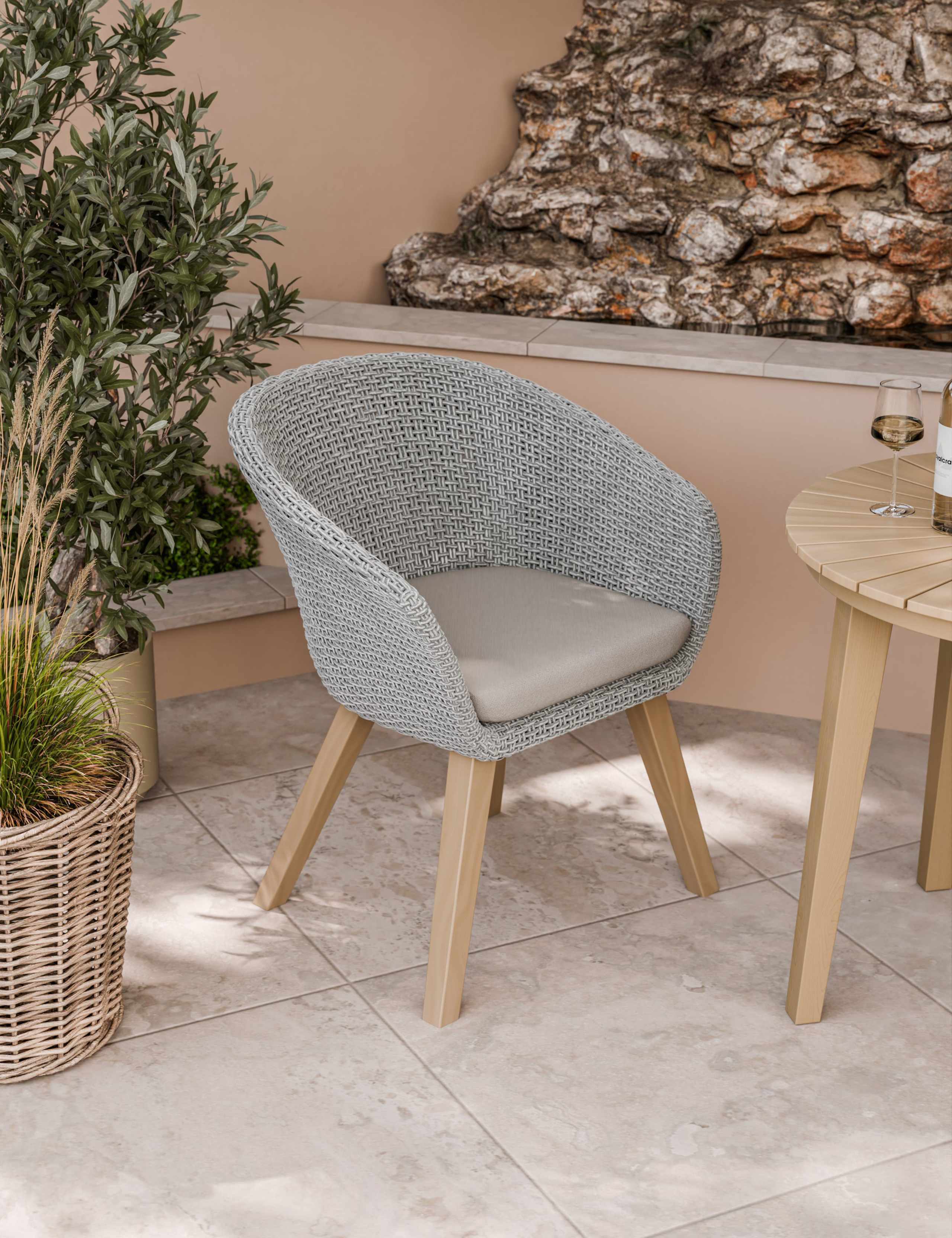 Roma 80cm Round Sol Bistro Set 4 of 7