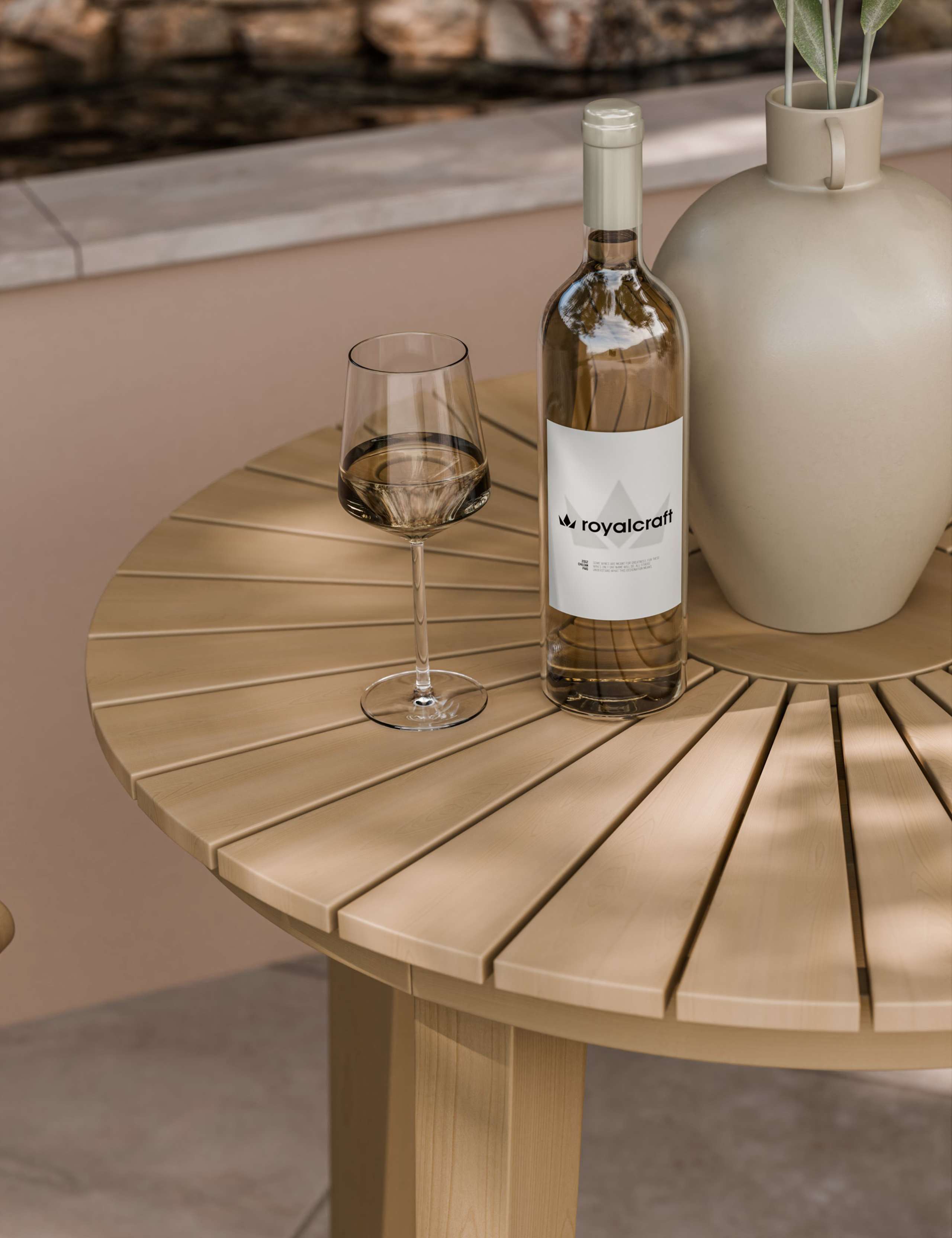 Roma 80cm Round Sol Bistro Set 5 of 7