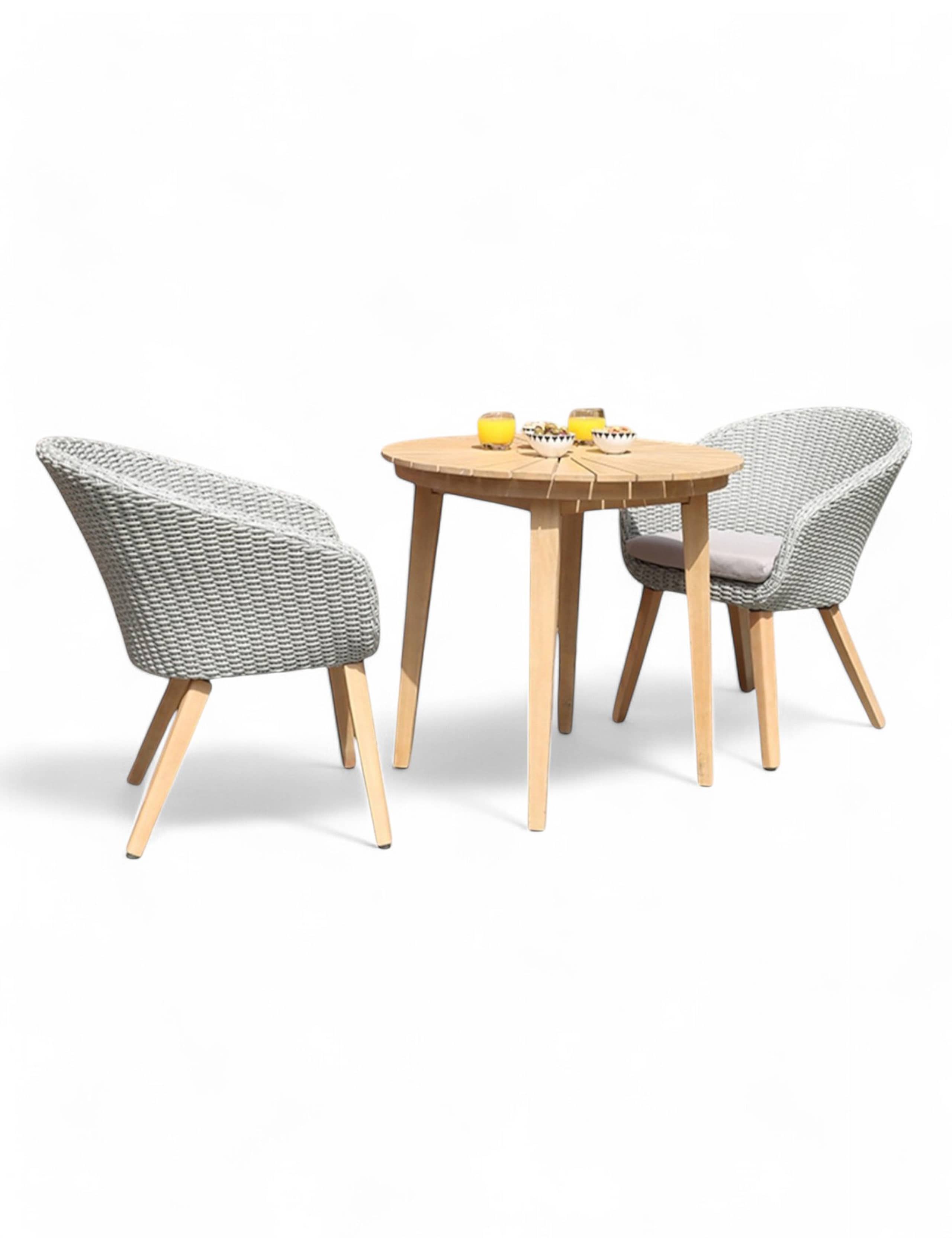 Roma 80cm Round Sol Bistro Set 2 of 7