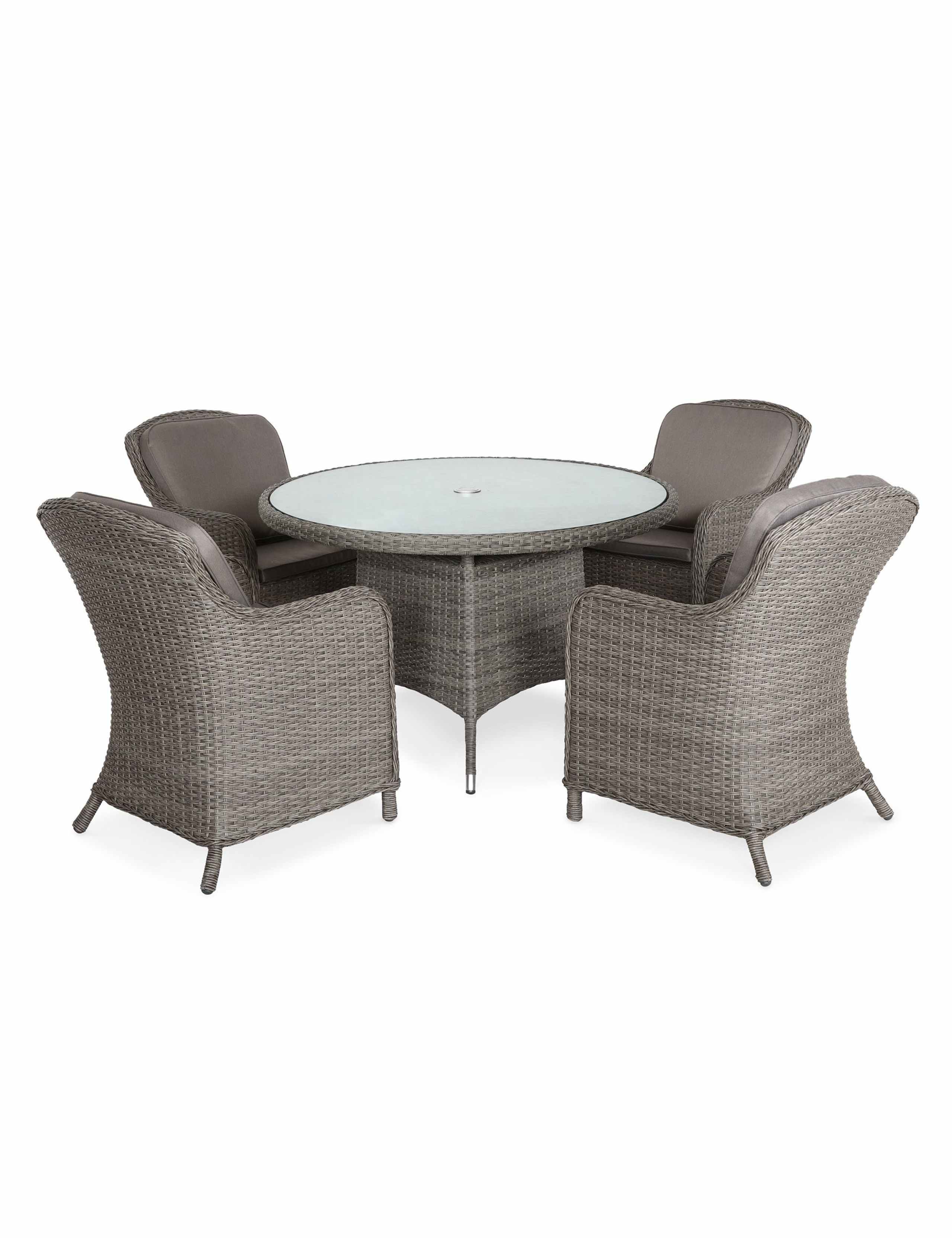 Paris Rattan 4 Seater Dining Set 2 of 6