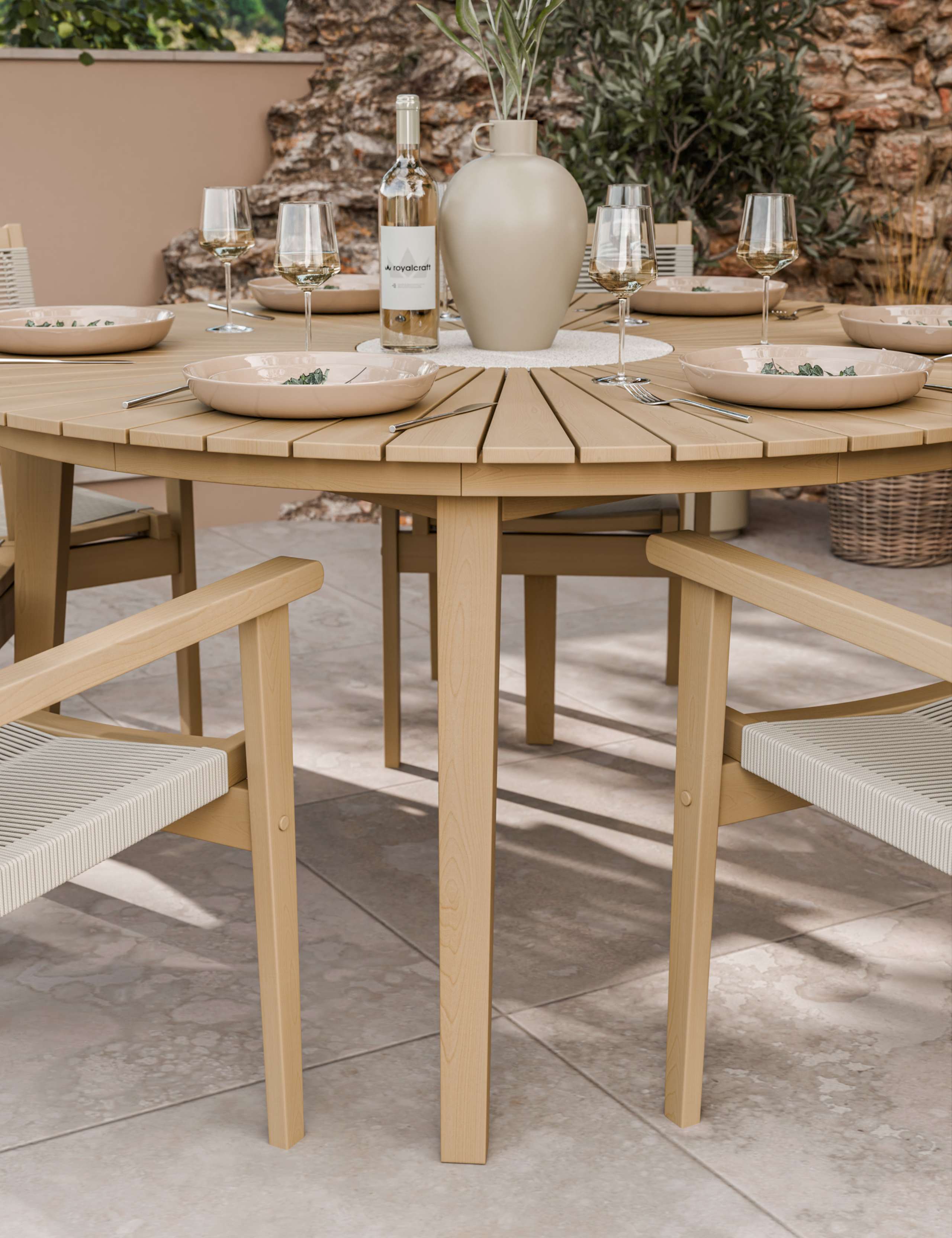 Roma 6 Seater Garden Table and Chairs 3 of 8