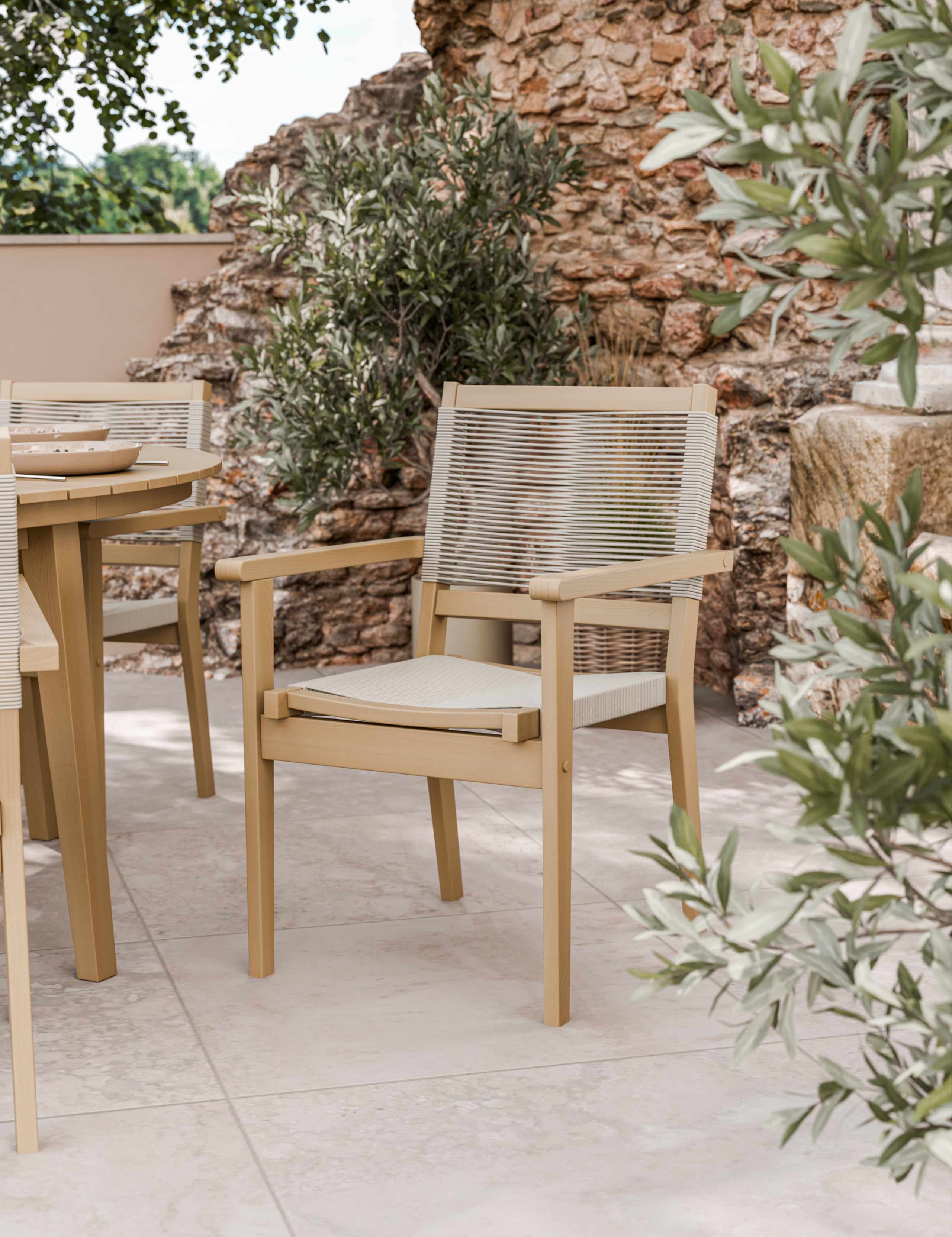 Roma 6 Seater Garden Table and Chairs 5 of 8