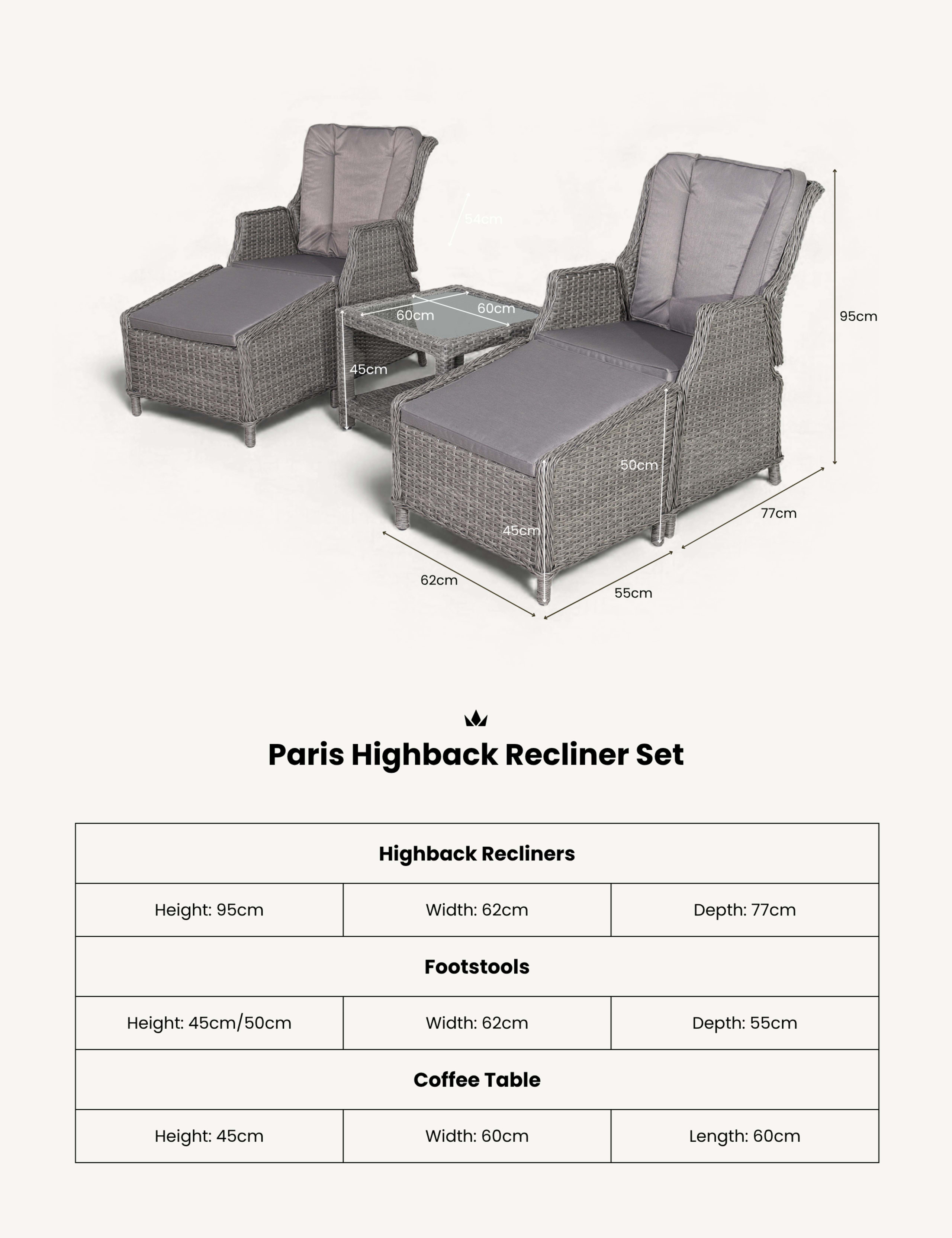 Paris Rattan Lounge Set 6 of 11