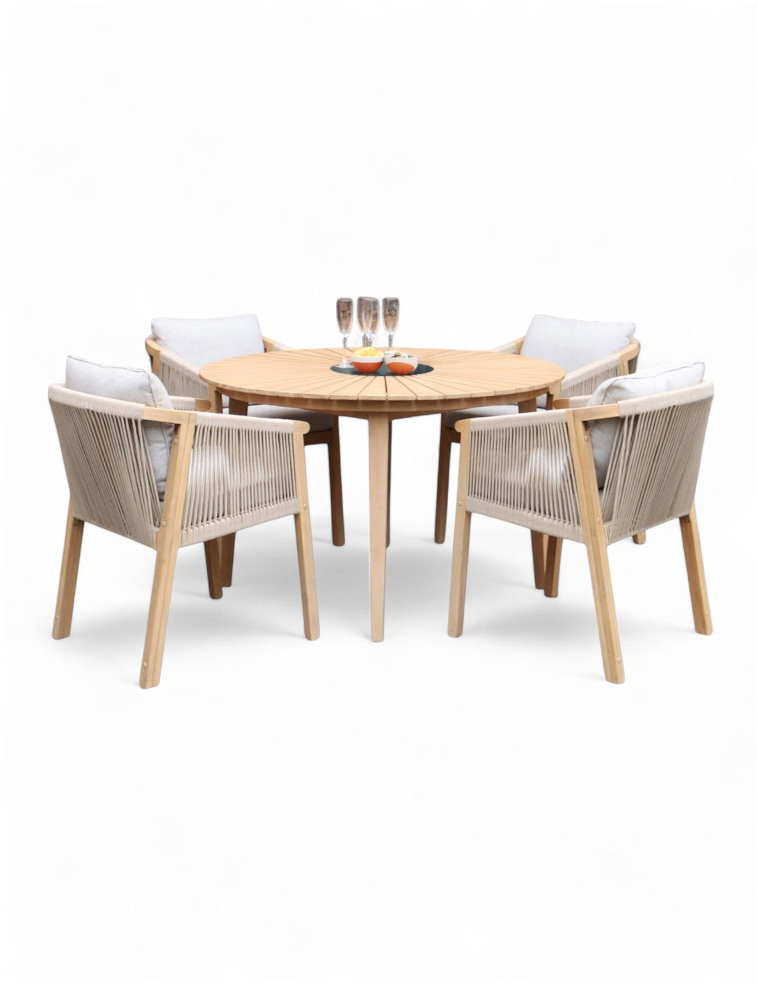 Roma 4 Seater Dining Set 2 of 7