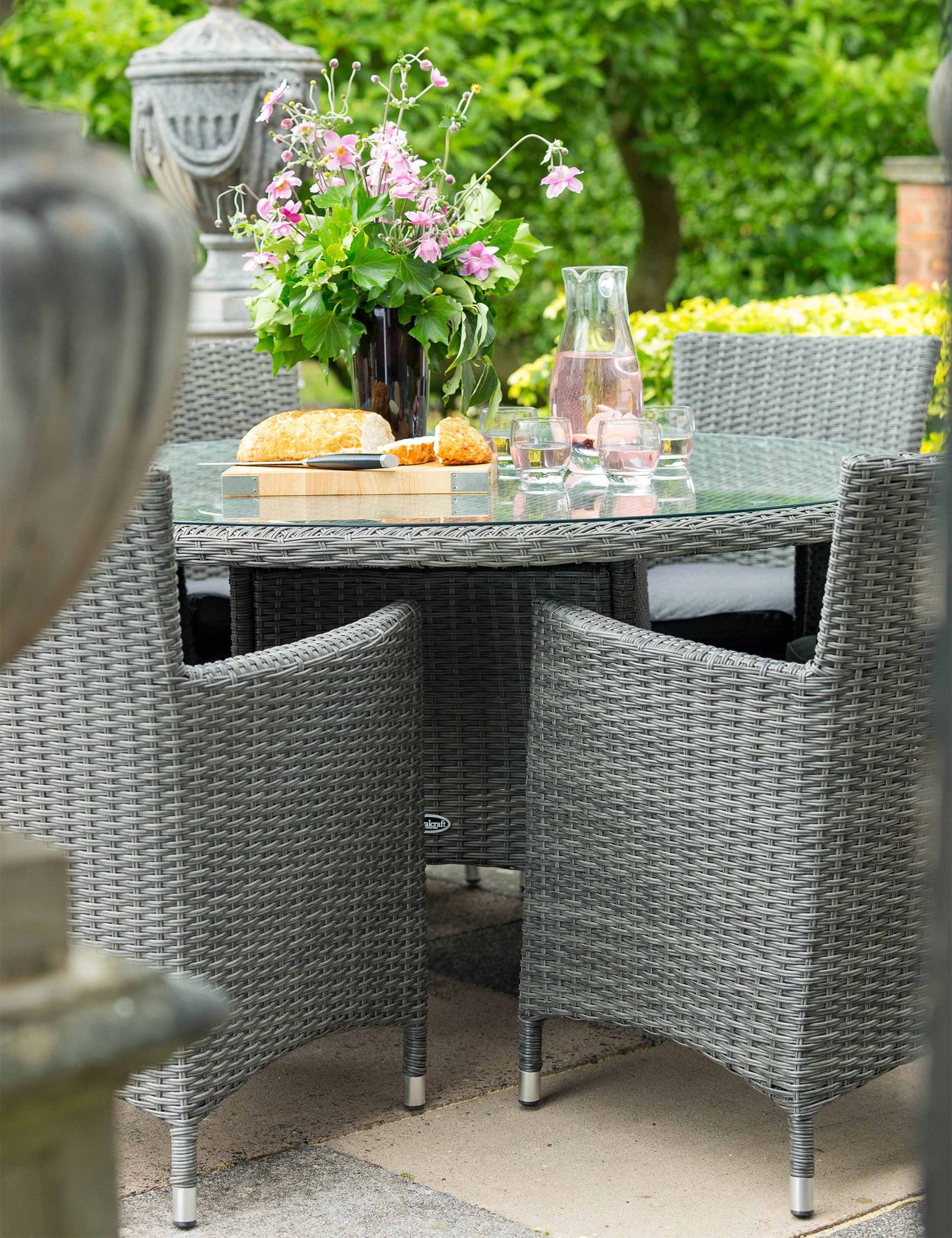 Paris 4 Seater Dining Set 3 of 8