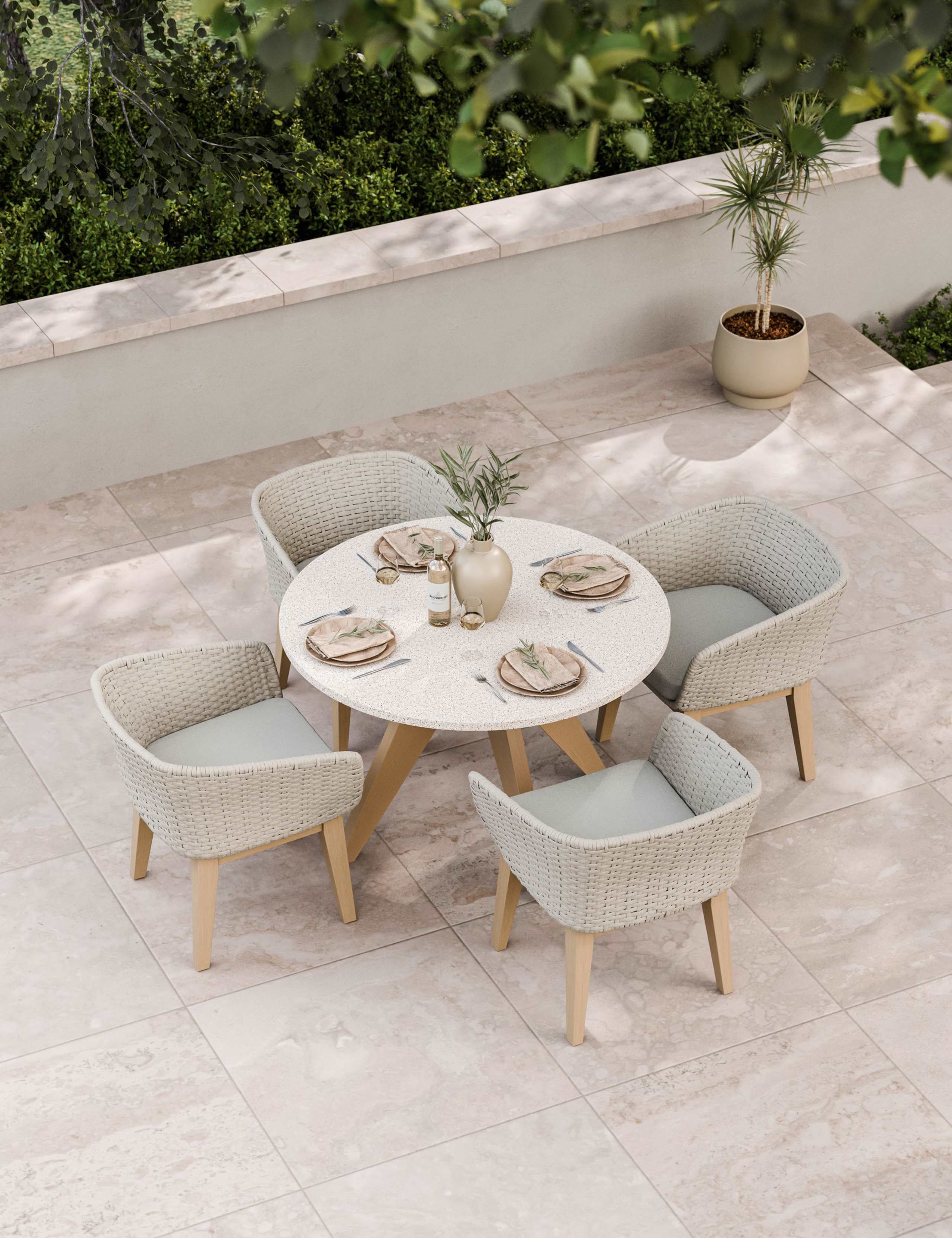 Astral 4 Seater Garden Table and Chairs 1 of 6