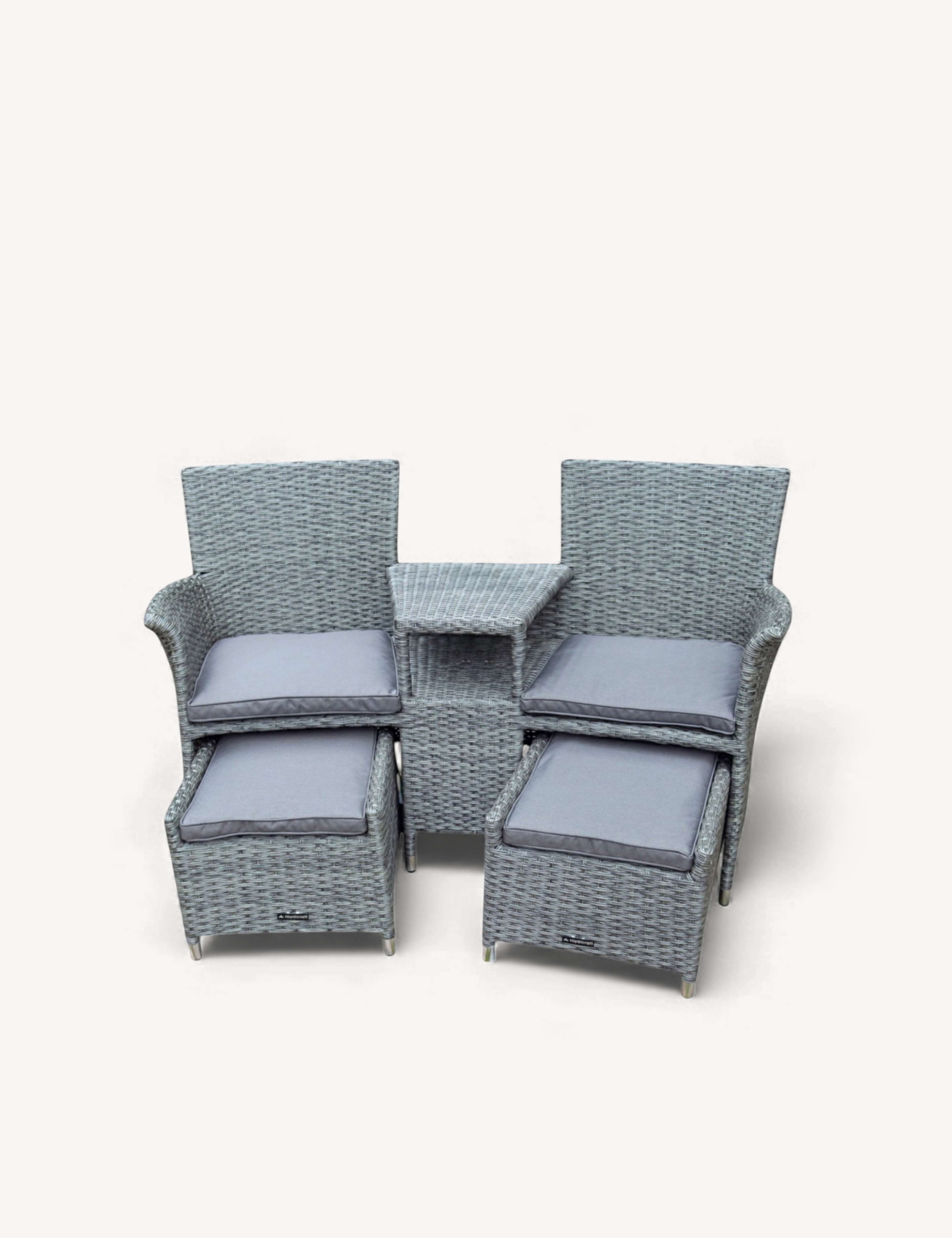 Paris Companion Chairs With Table 2 of 6