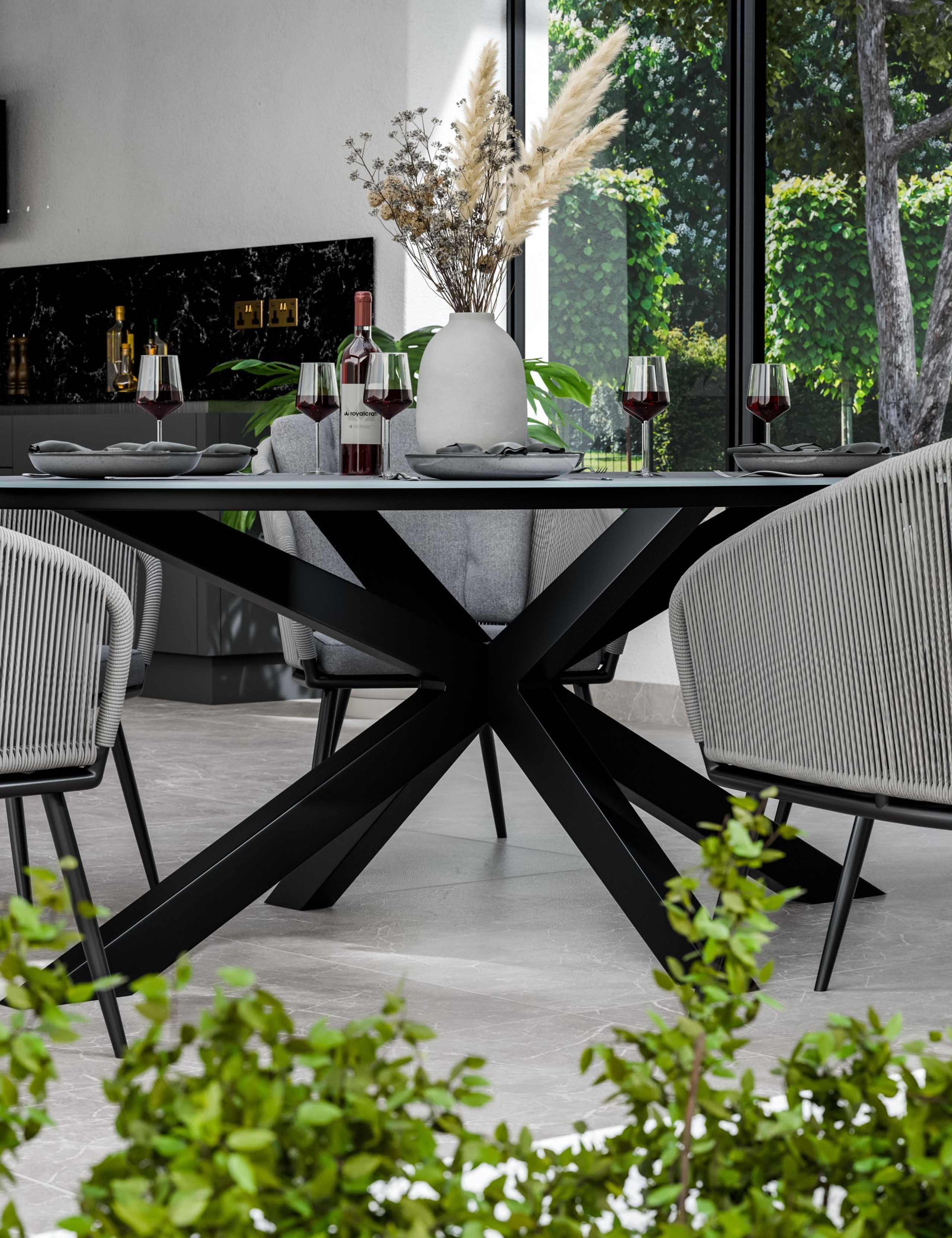 Aspen 6 Seater Garden Table and Chairs 2 of 7