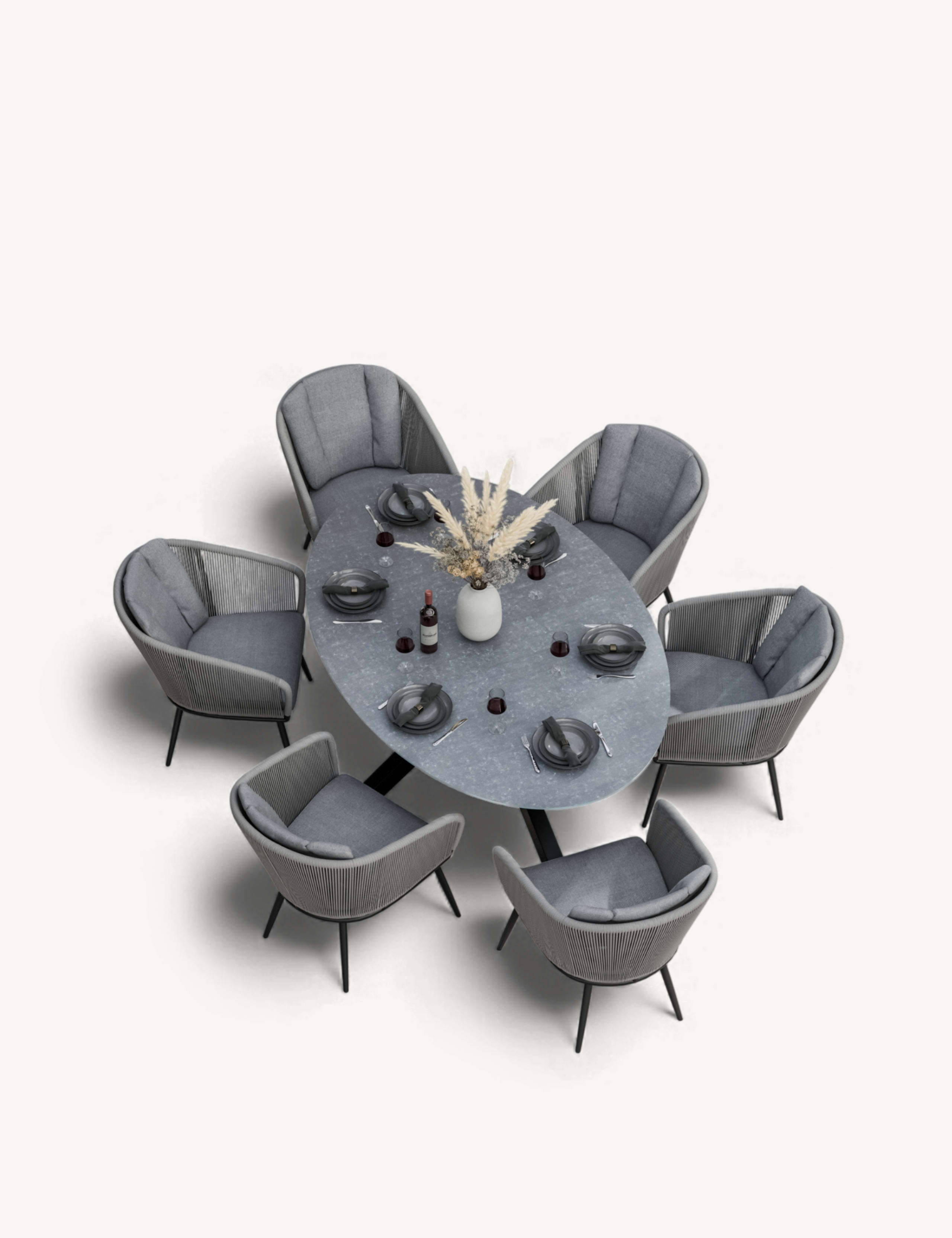 Aspen 6 Seater Garden Table and Chairs 2 of 11