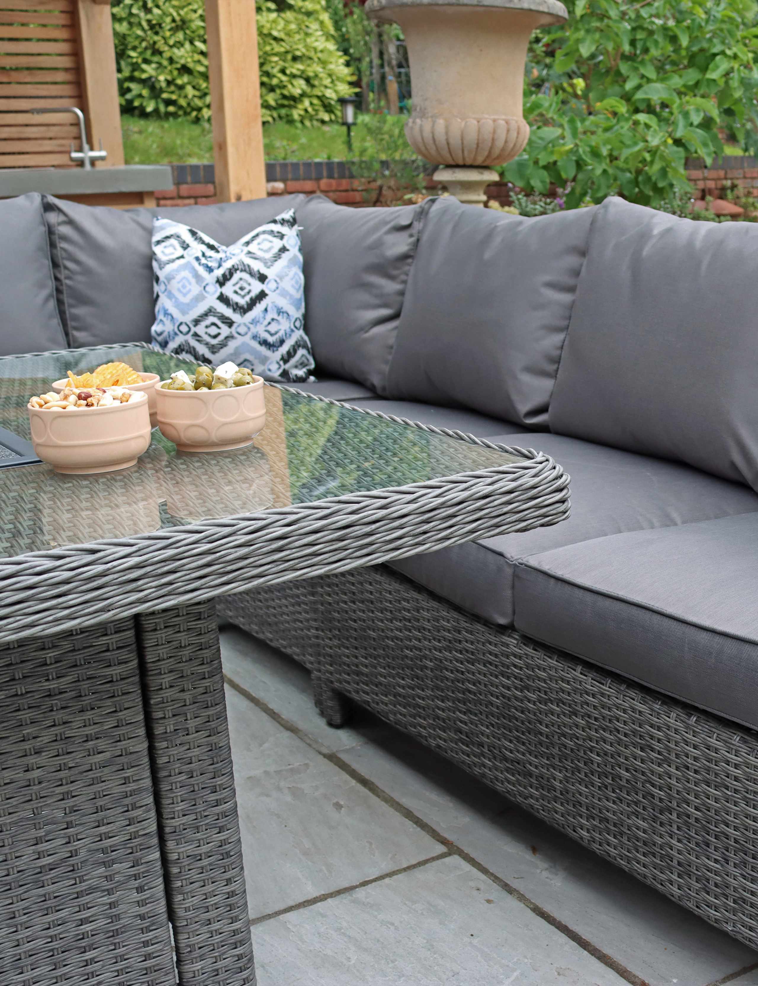 Paris Deluxe Firepit Dining Set 4 of 12