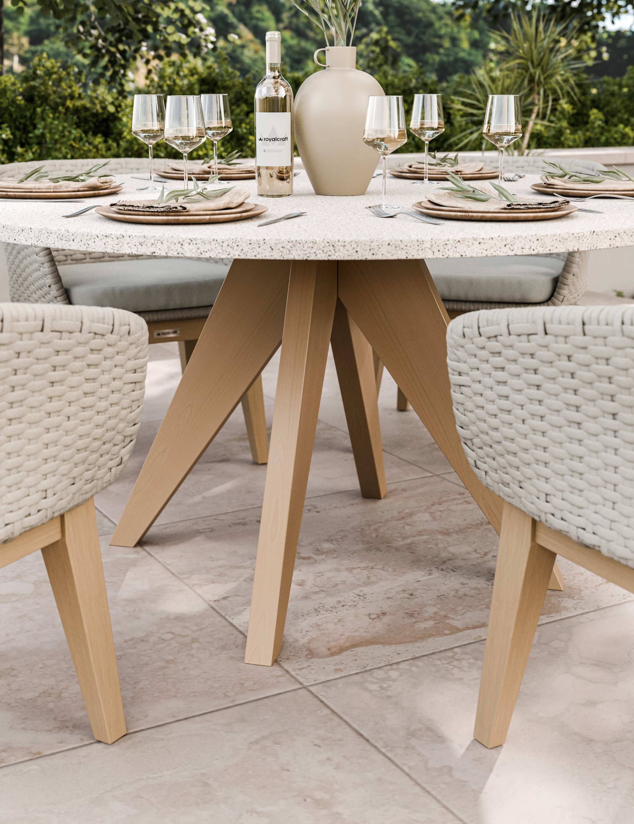 Astral 6 Seater Garden Table and Chairs 3 of 6