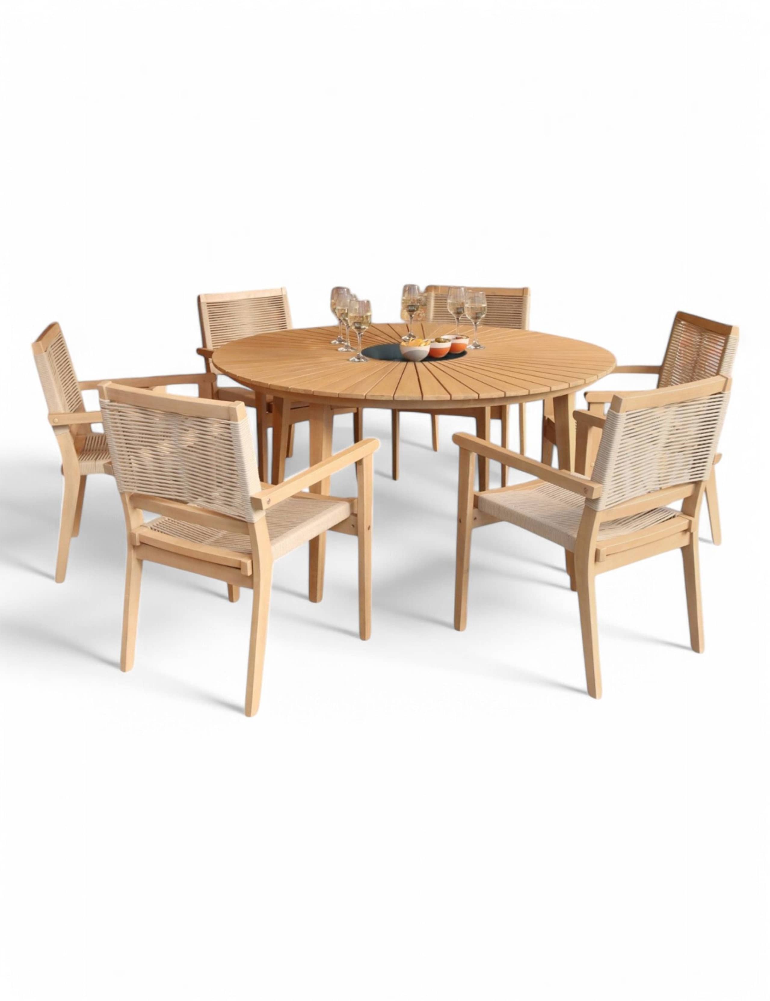 Roma 6 Seater Dining Set 2 of 8