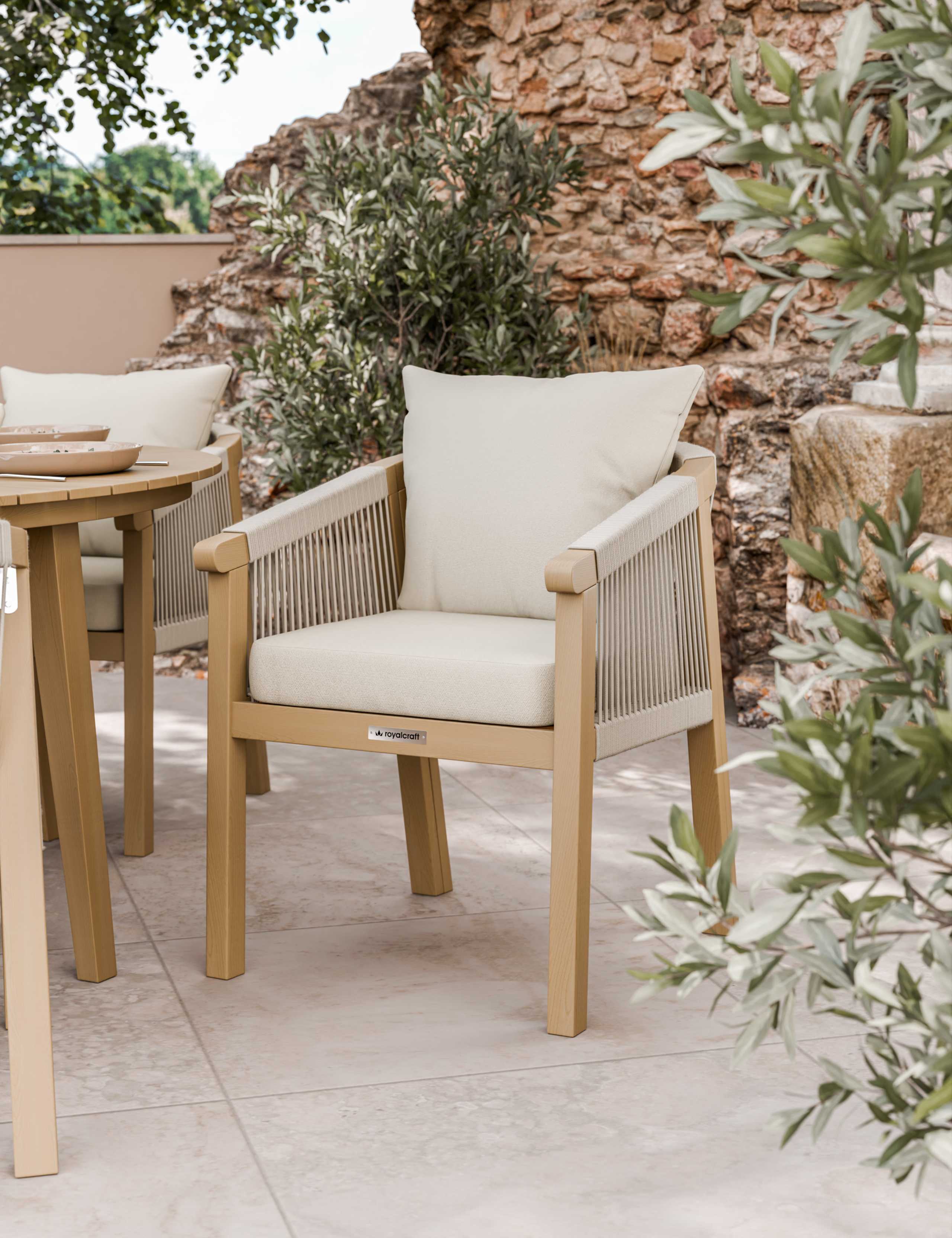 Roma 6 Seater Garden Table and Chairs 5 of 7