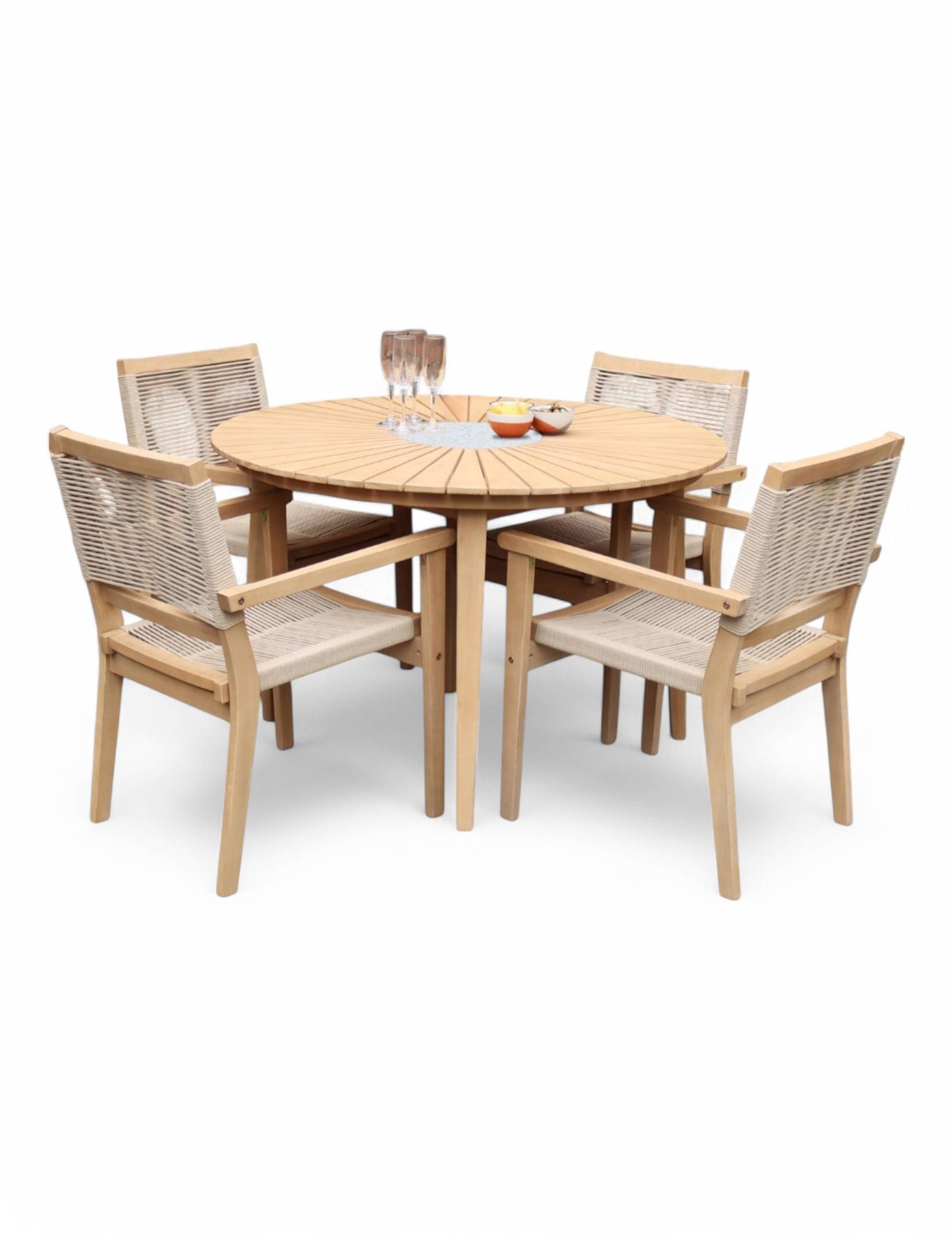 Roma 4 Seater Dining Set 2 of 8