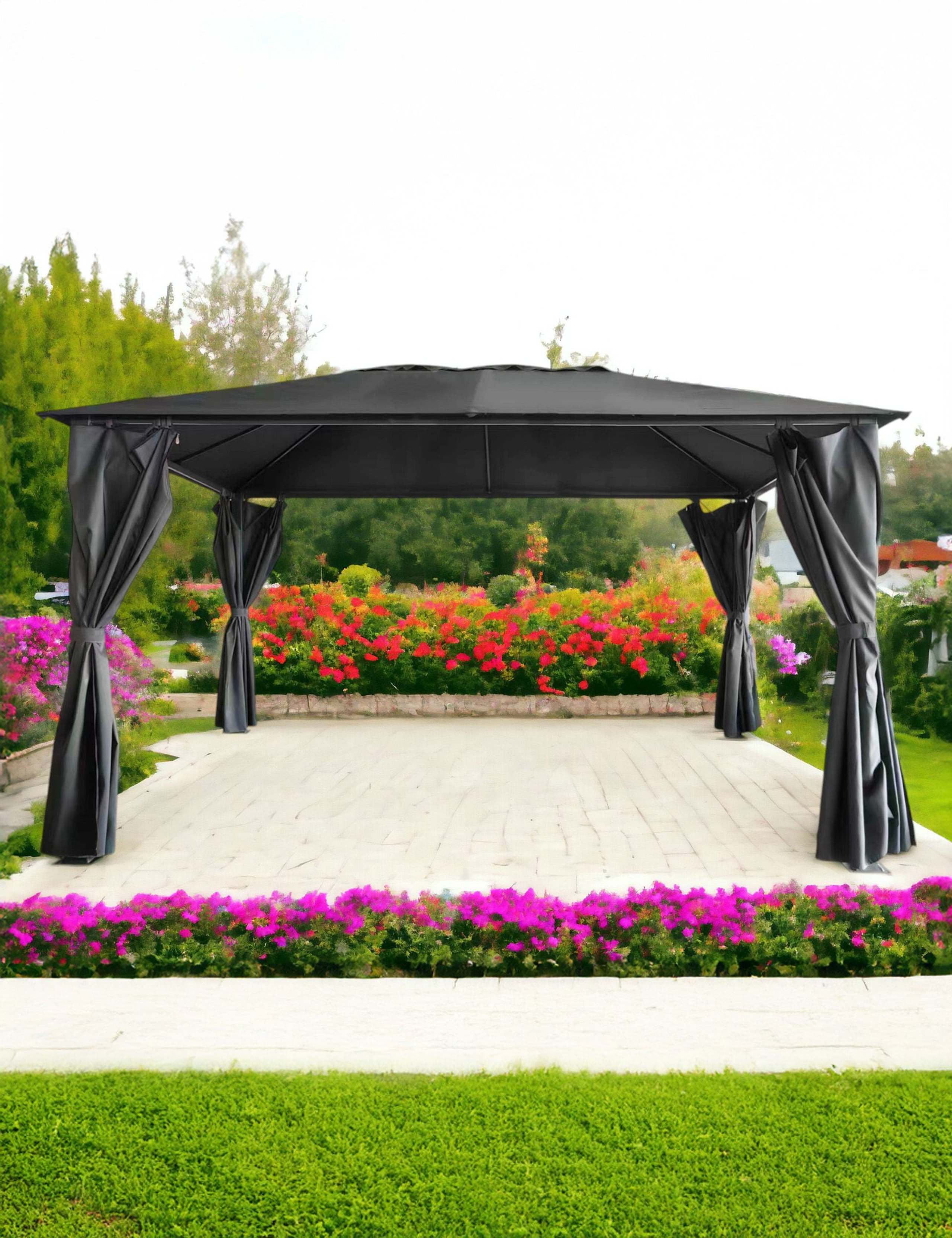 Titan Galvanised Steel Gazebo 4M x 3M 1 of 3
