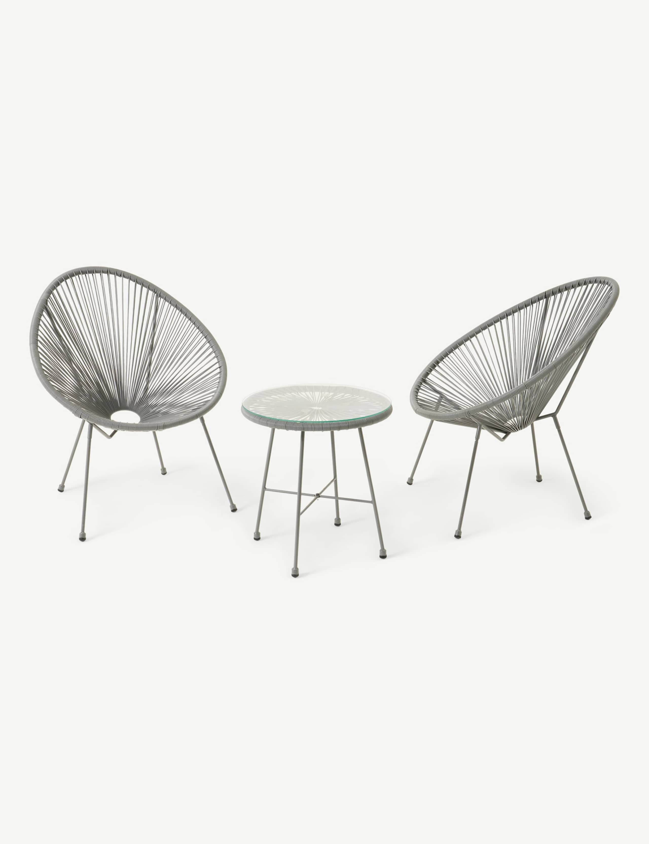 Monaco Rattan Bistro Table and 2 Chairs 2 of 7