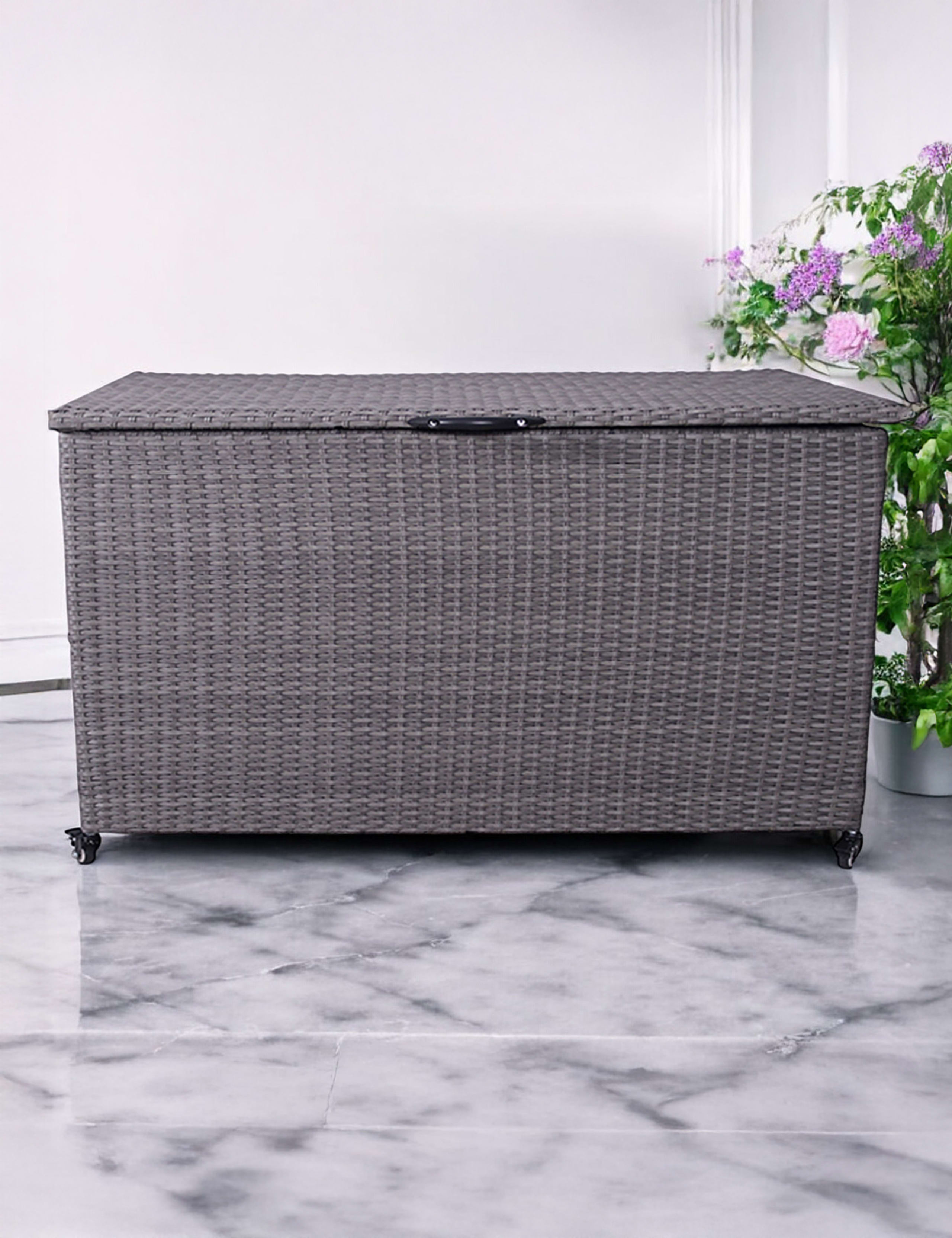 Rattan Outdoor Cushion Storage Box 645L 1 of 9