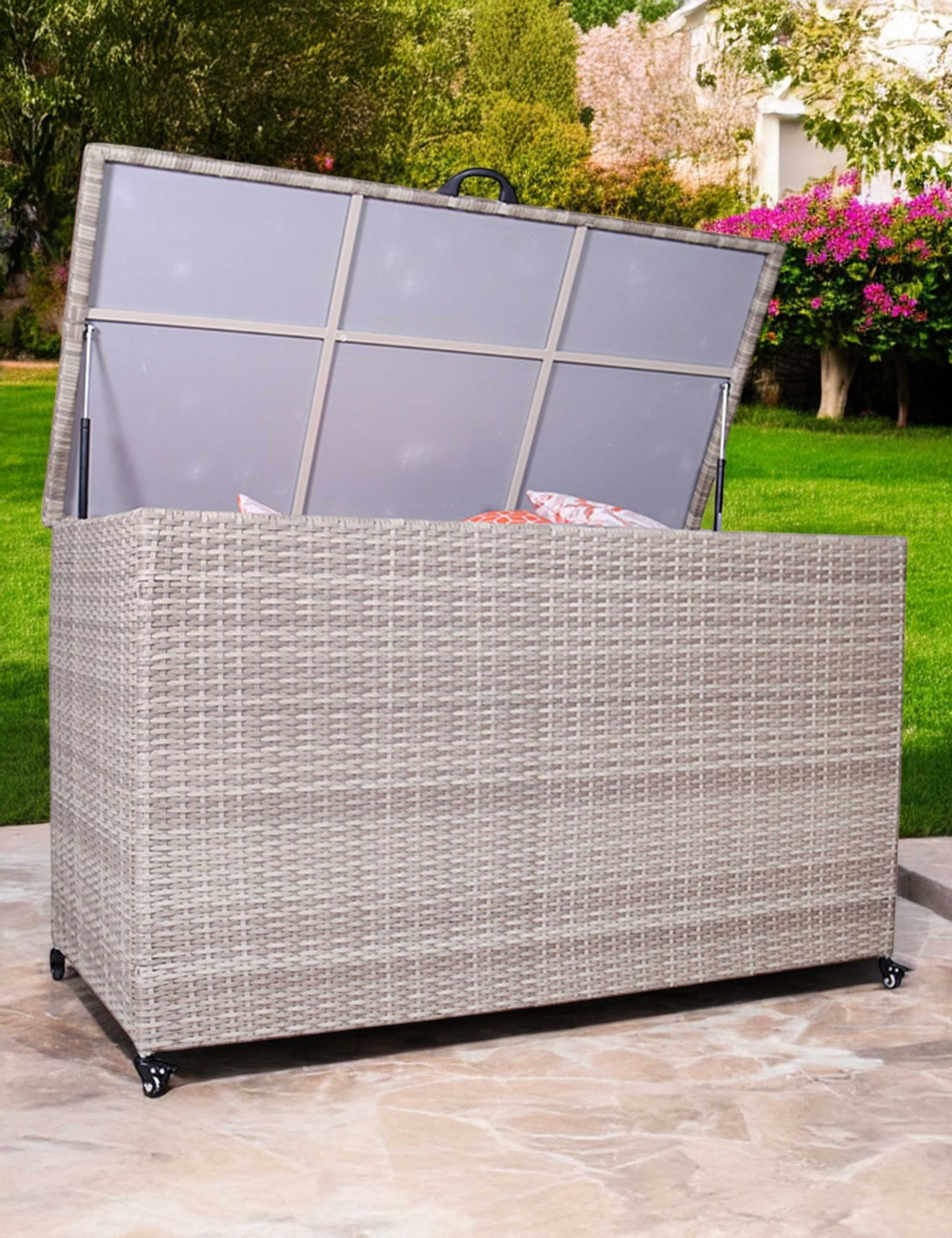 Rattan Outdoor Cushion Storage Box 645L 3 of 3
