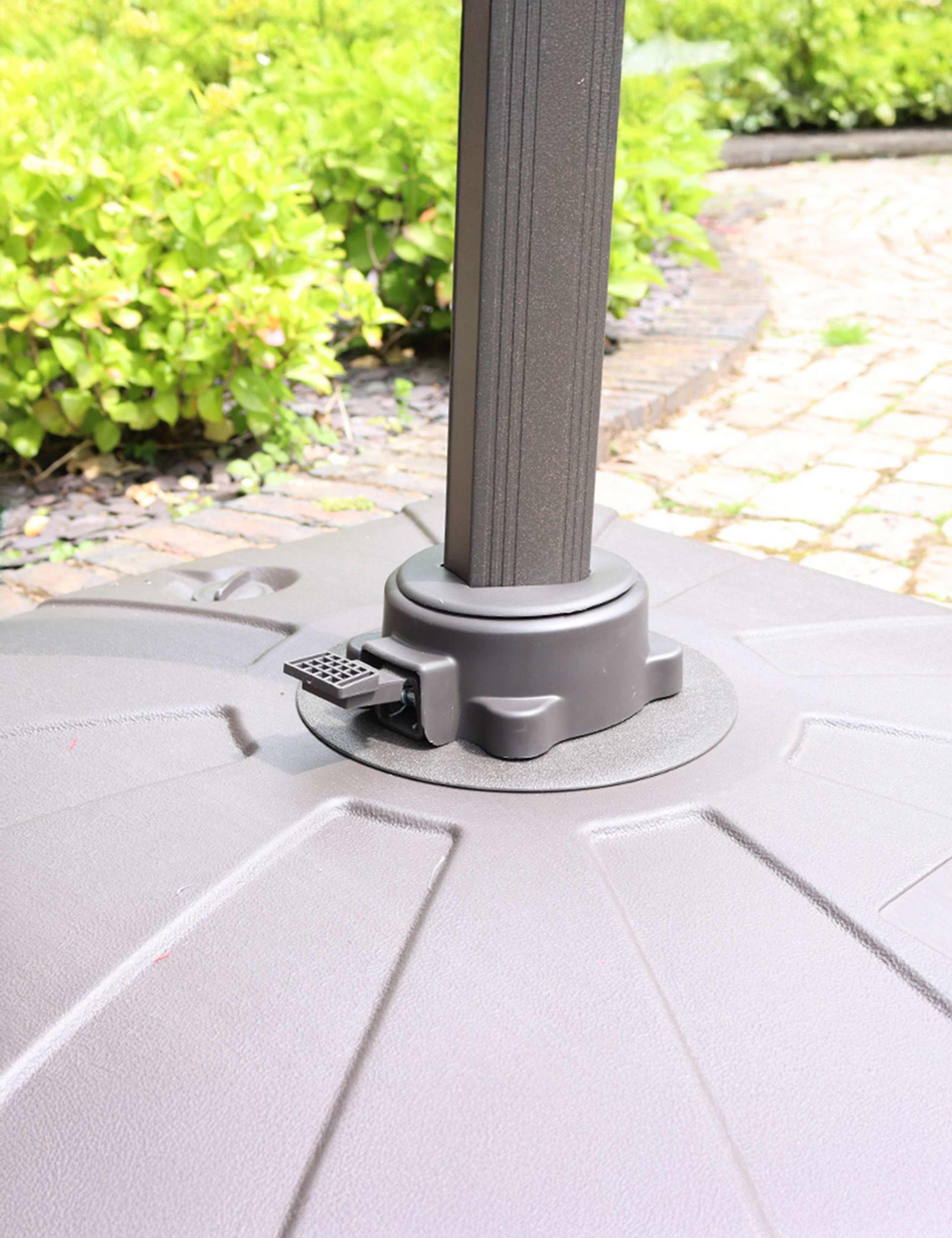 Square LED Parasol with Base 8 of 9